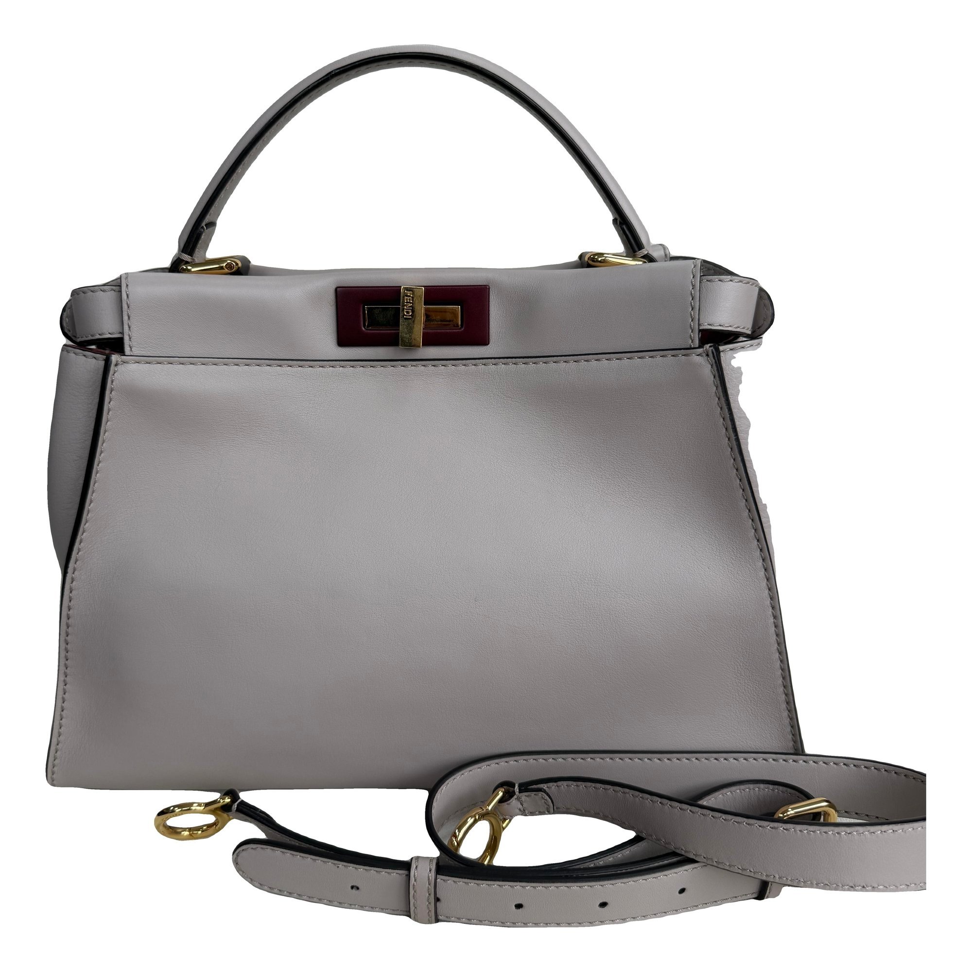 Peekaboo leather handbag
