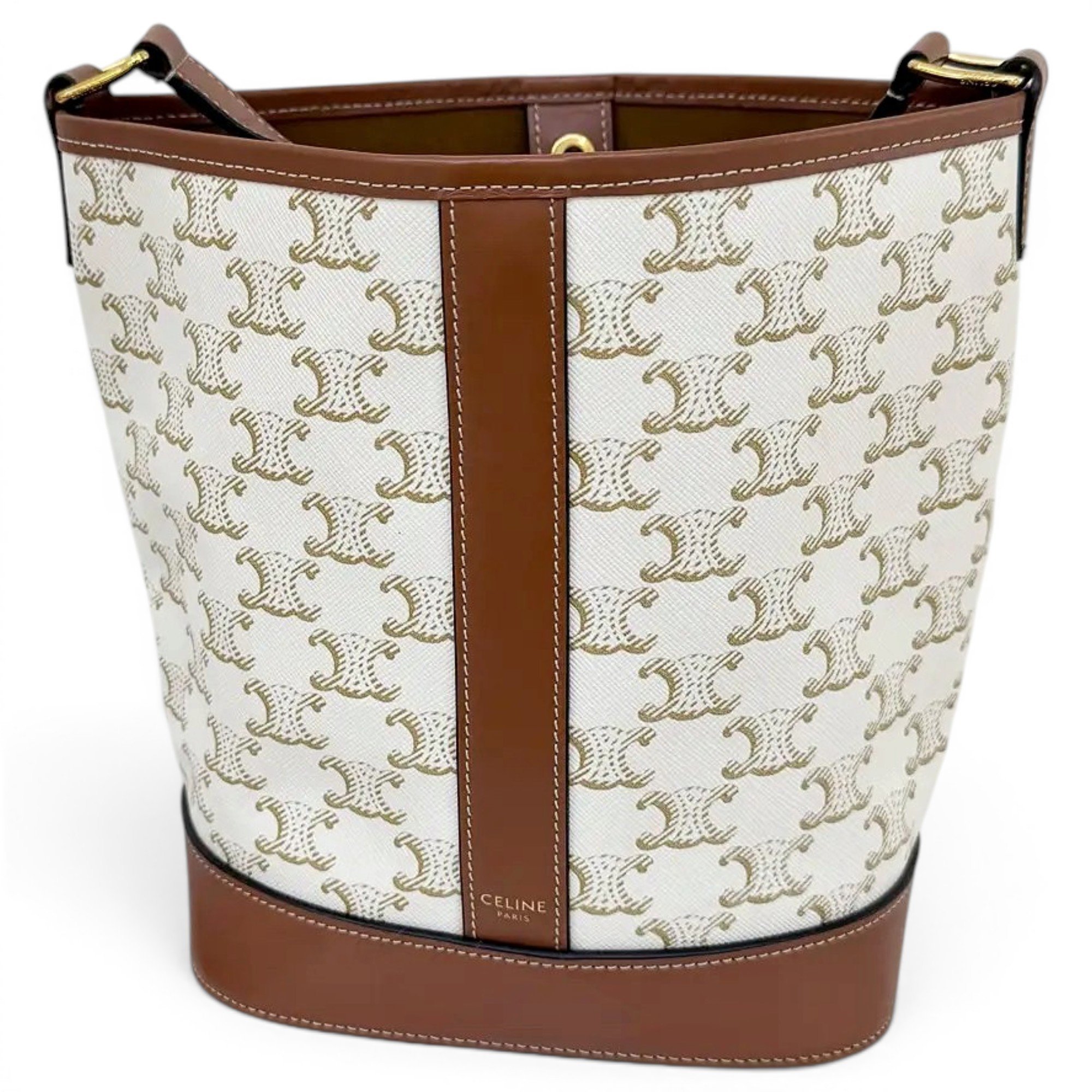 Triomphe vinyl handbag