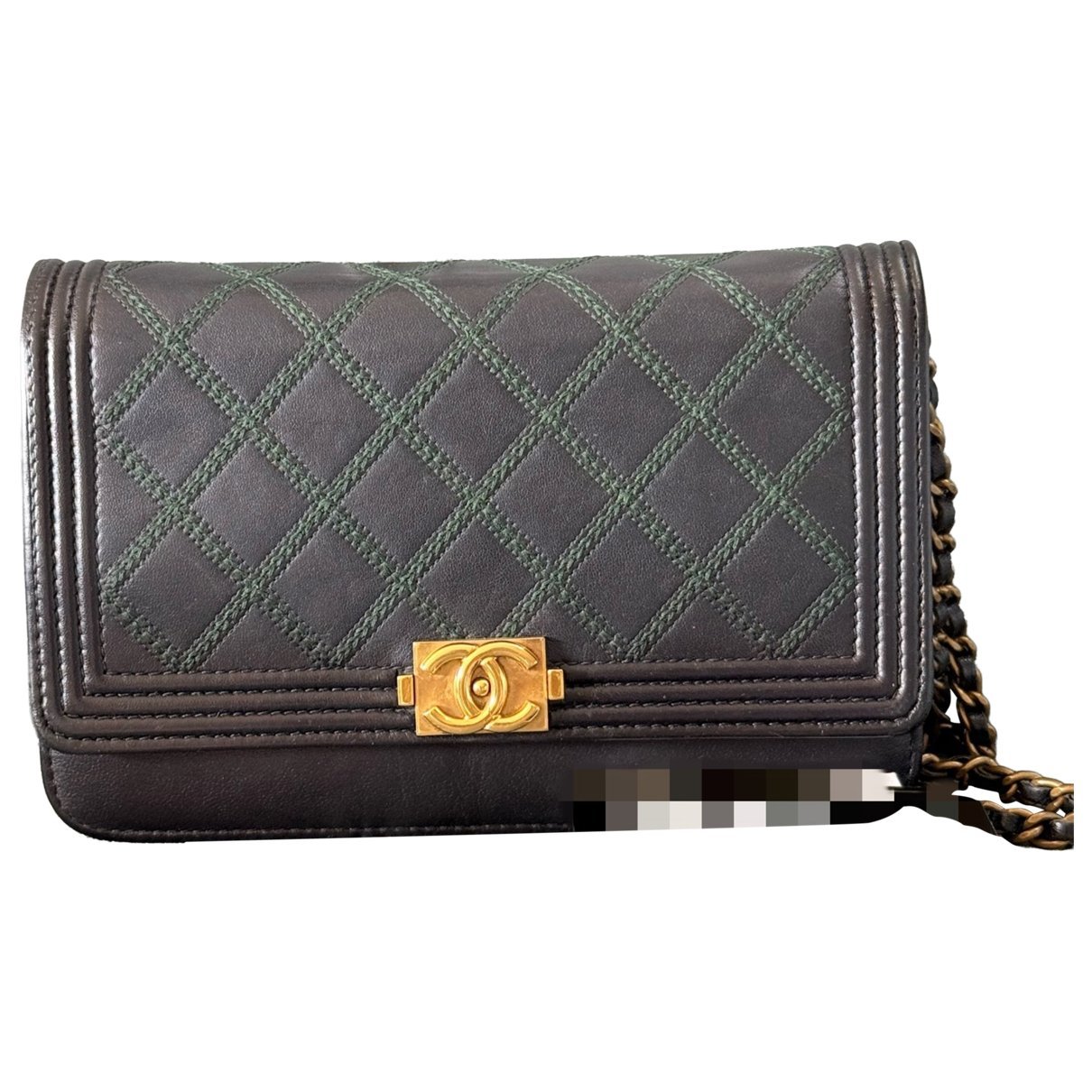 Wallet On Chain Boy leather crossbody bag