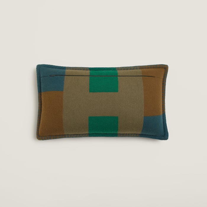 Vert Forêt H Horizon Pillow, Small Model