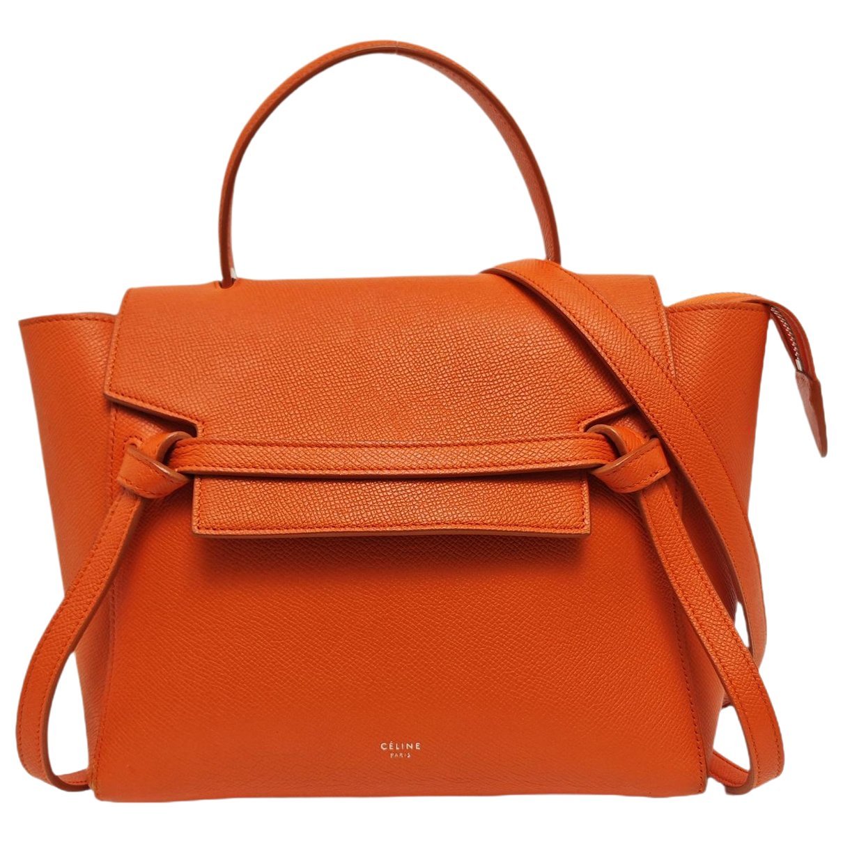 Belt leather handbag