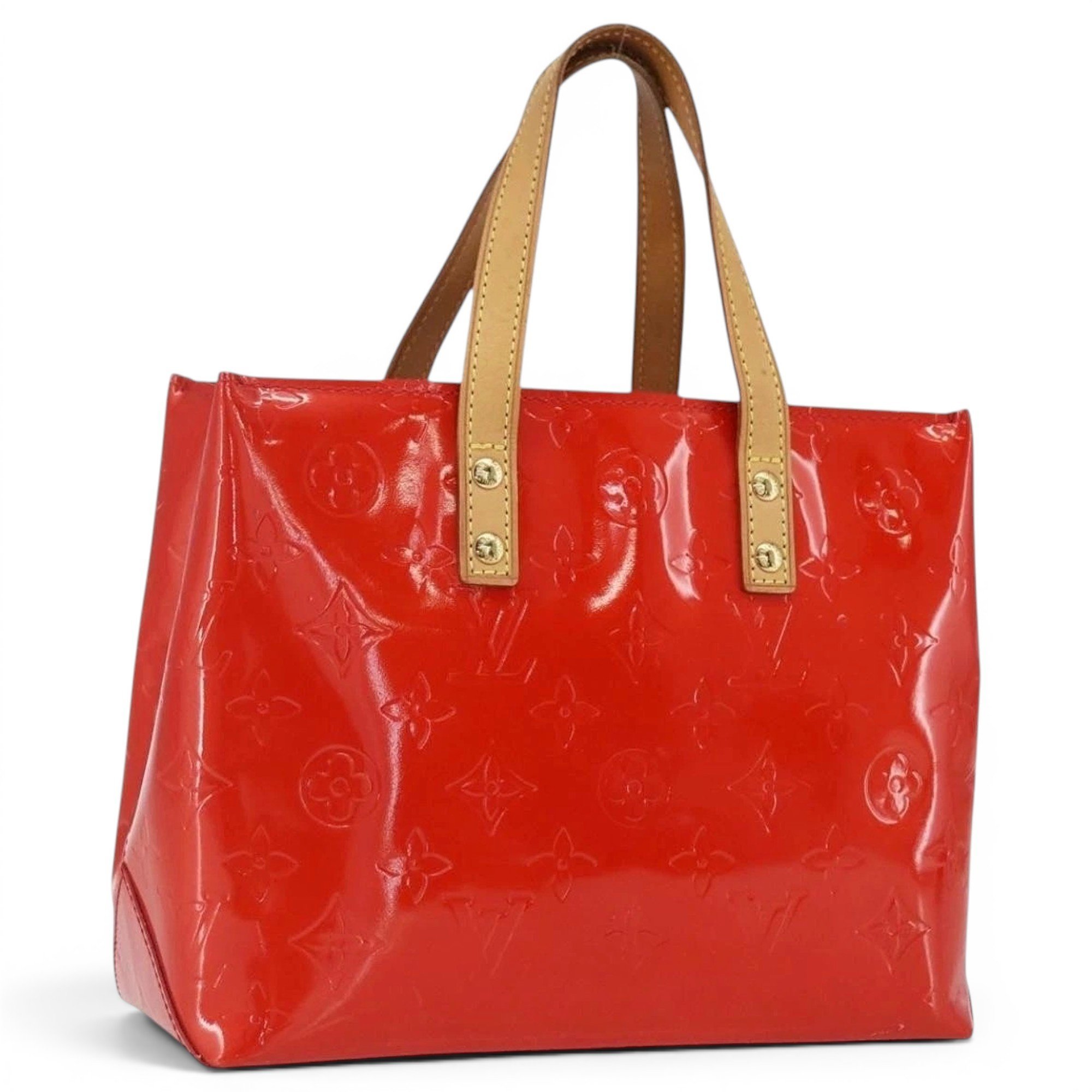 Reade patent leather handbag