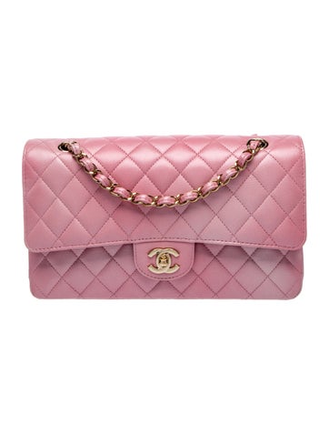 Classic Iridescent Medium Double Flap Bag