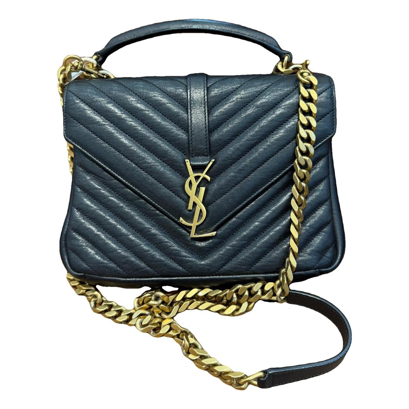 Collége monogramme leather handbag