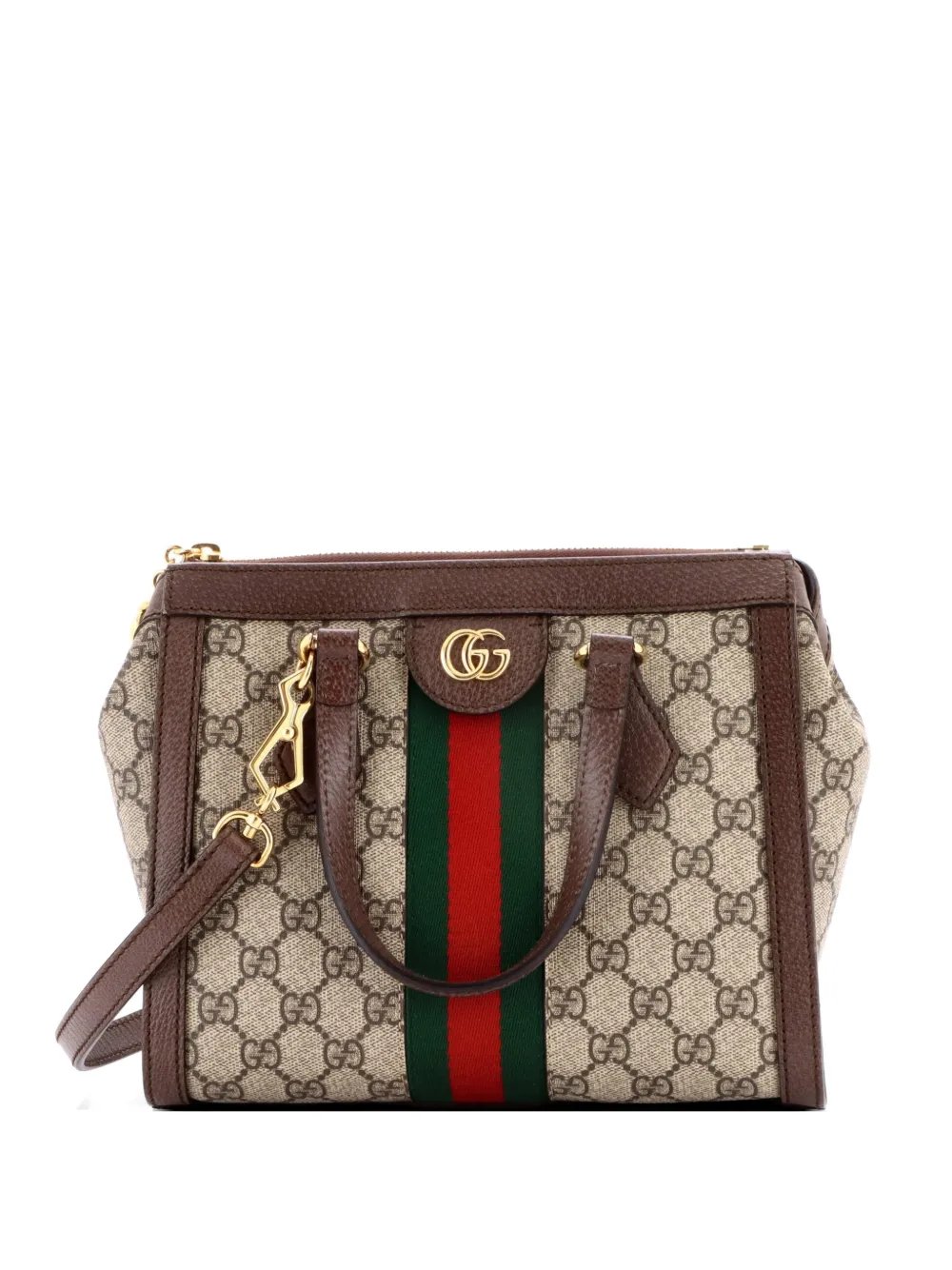 Ophidia Top Handle GG Coated Canvas Small tote bag