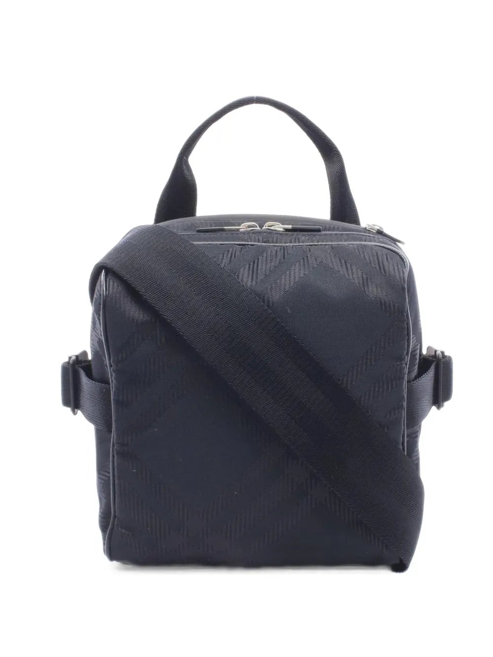 2010s check jacquard crossbody bag