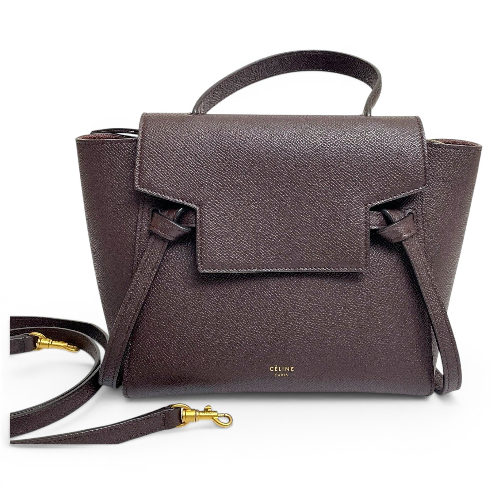 Belt leather handbag