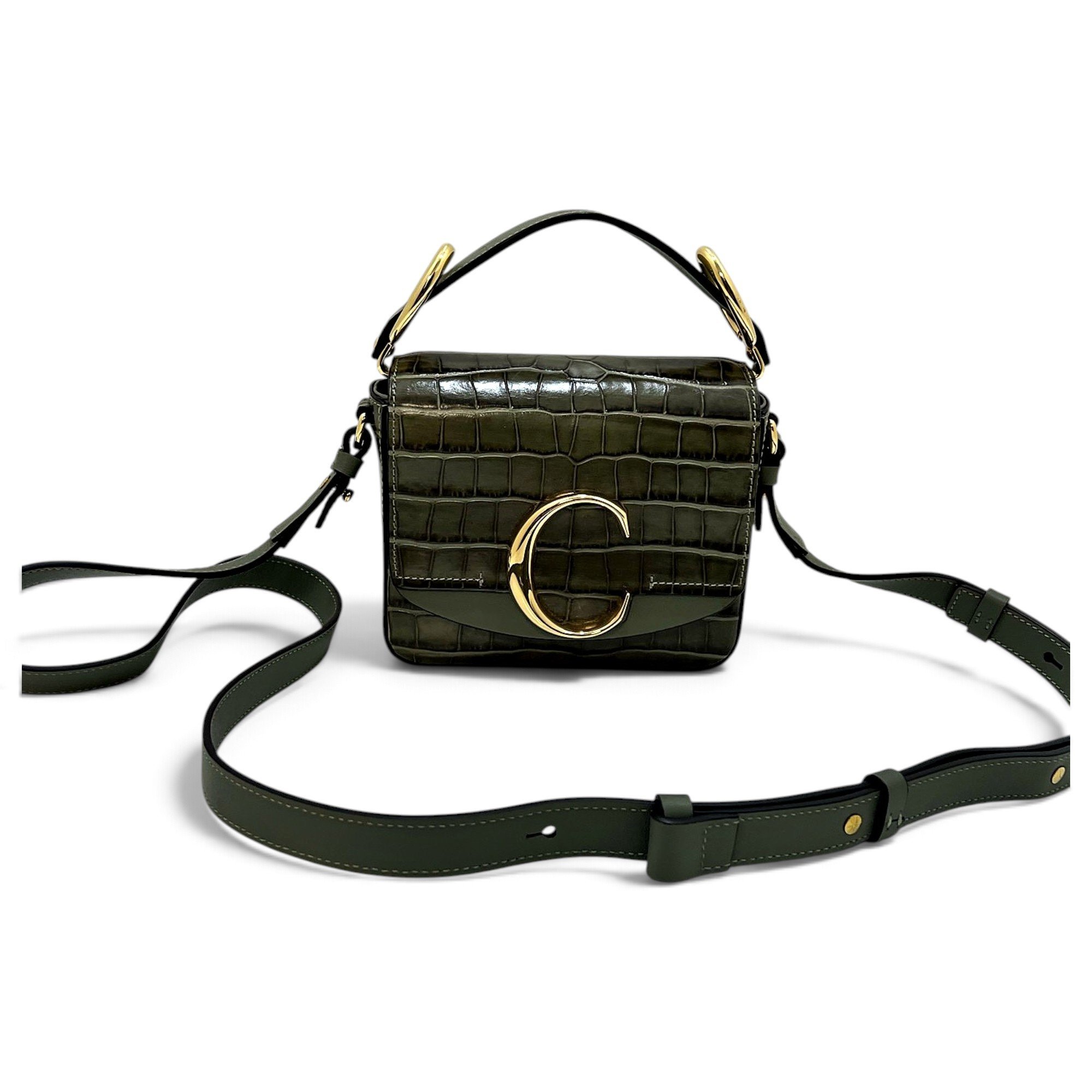C leather mini bag