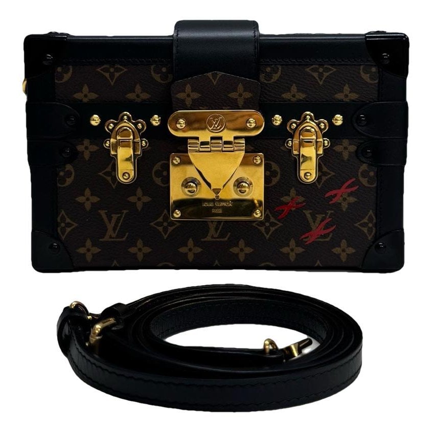 Petite Malle leather handbag