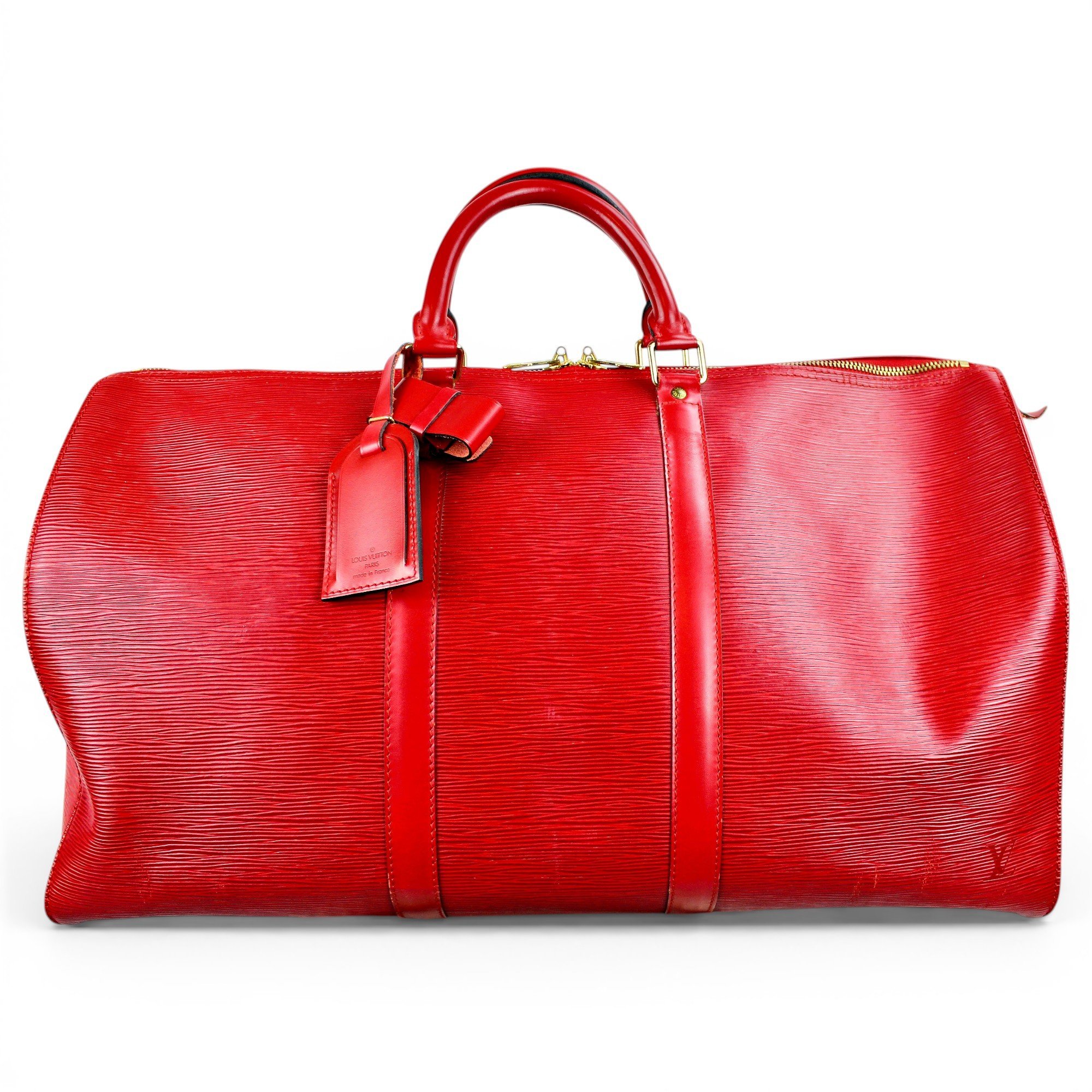 Louis Vuitton Keepall leather 48h bag