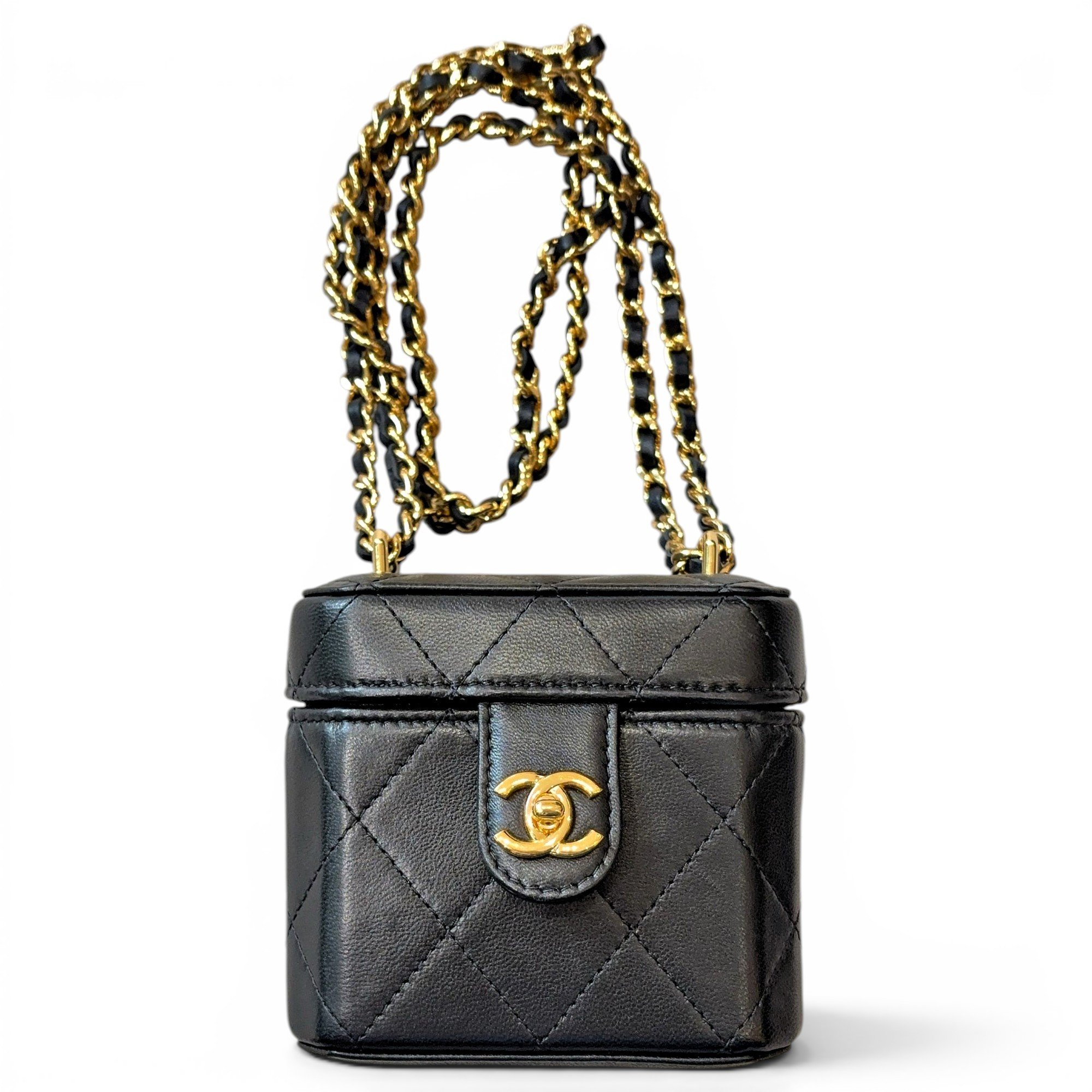 Trendy CC Vanity leather handbag