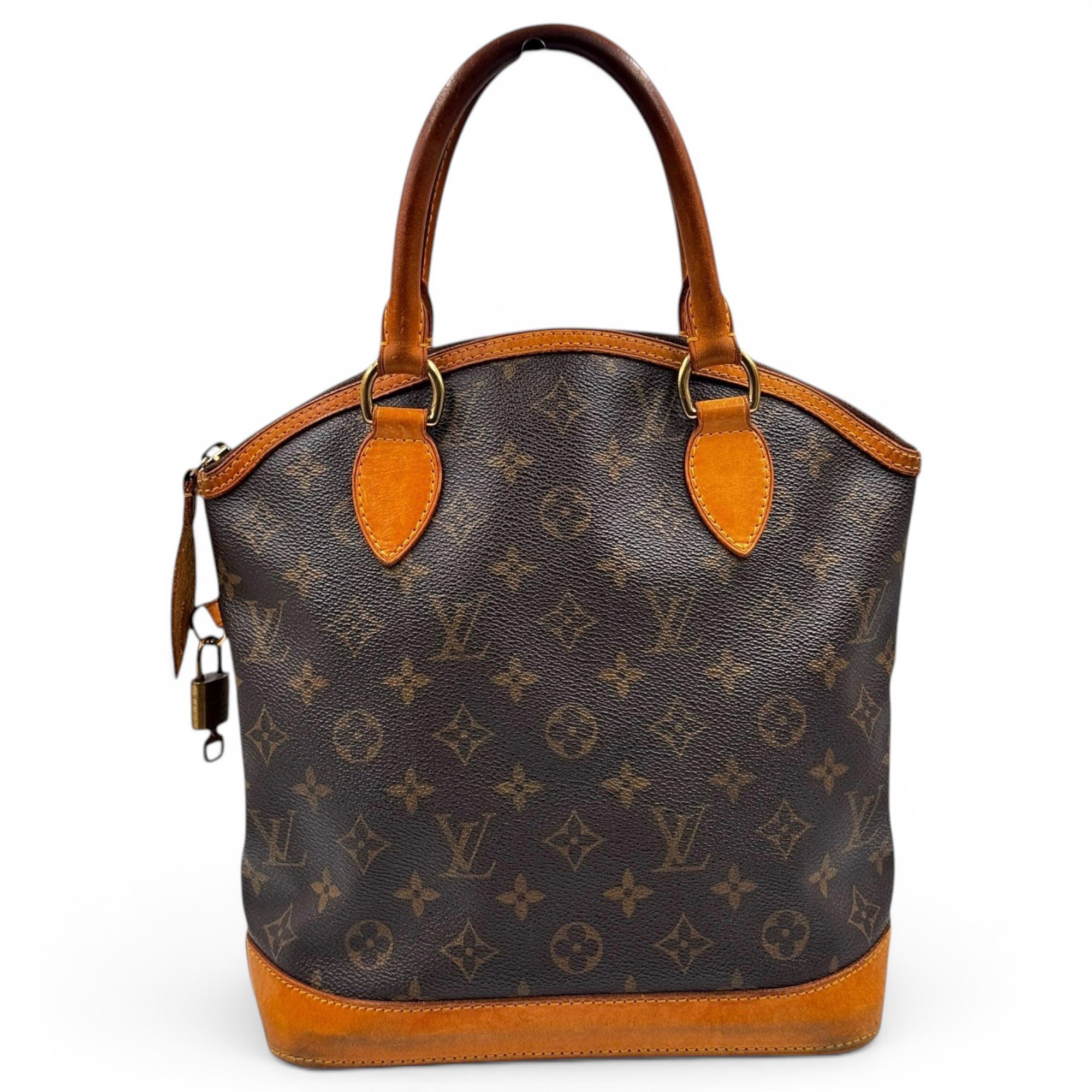 Lockit Vertical leather handbag