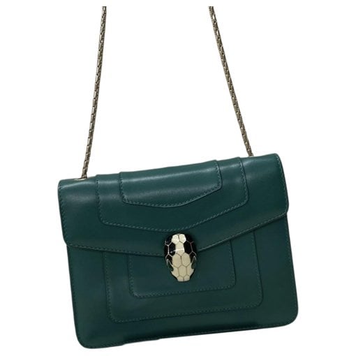 Serpenti leather handbag