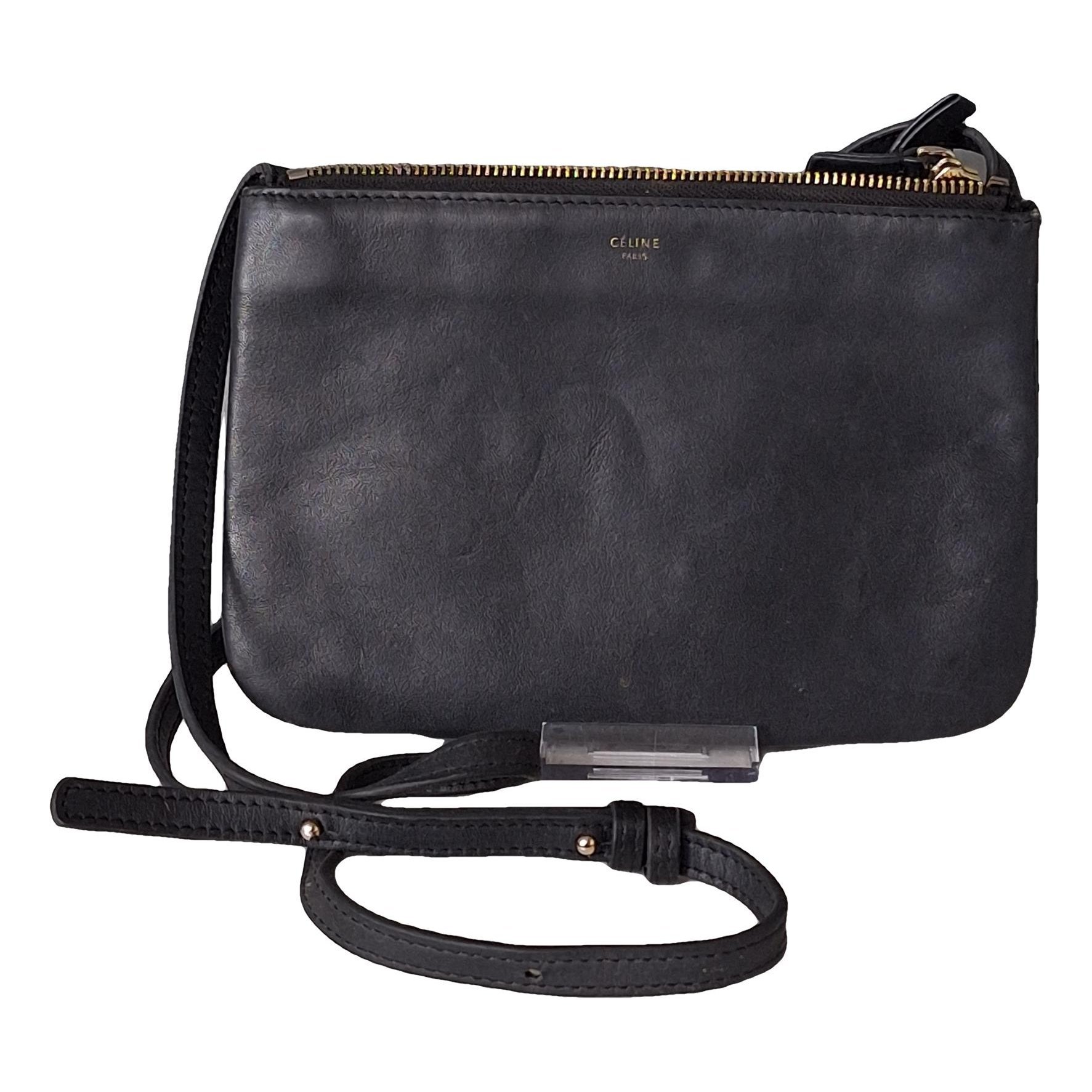 Trio leather crossbody bag