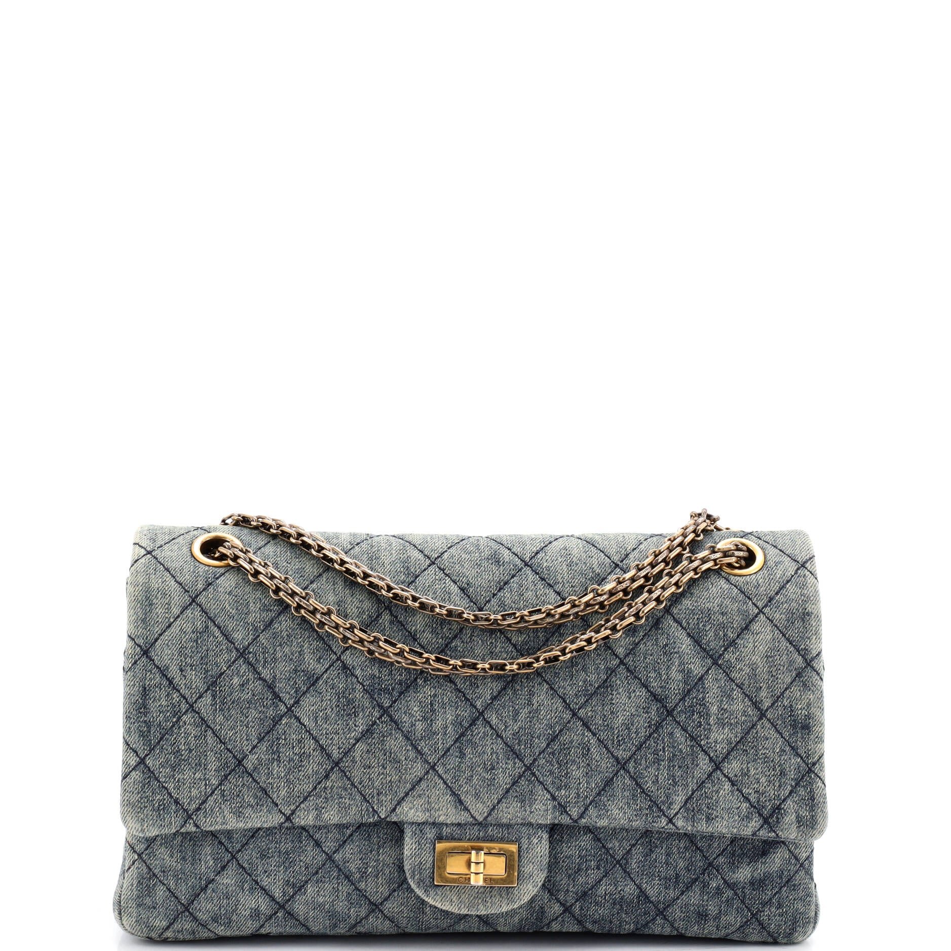 Reissue 2.55 Flap Bag Quilted Denim 226