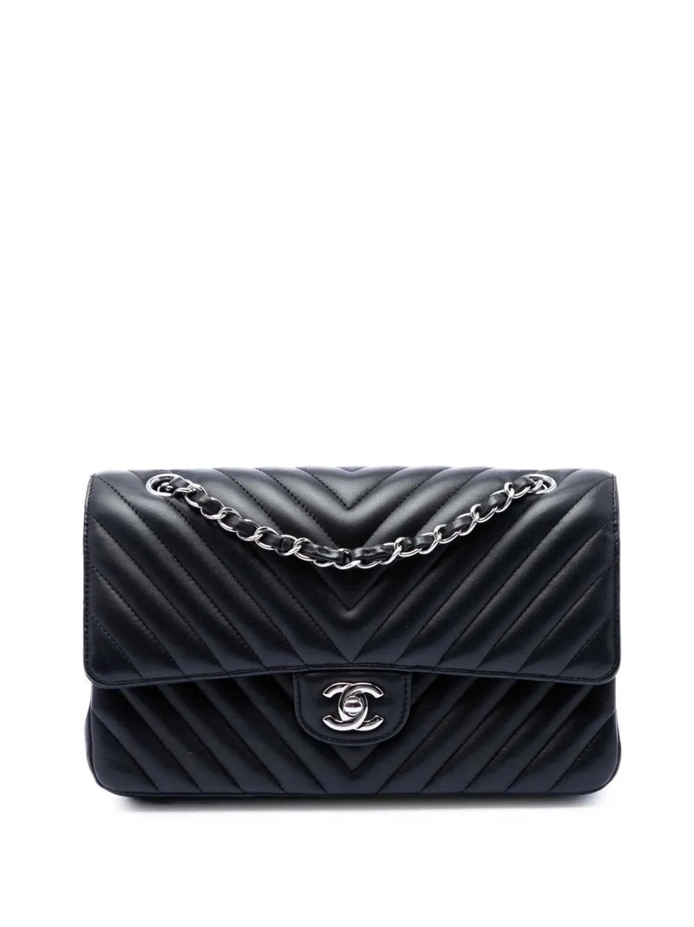 2016-2017 Medium Classic Chevron Lambskin Double Flap shoulder bag