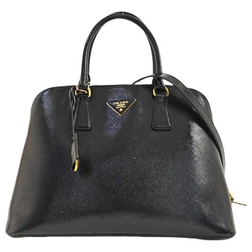 Promenade patent leather handbag