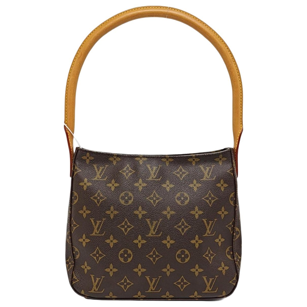 Looping leather handbag