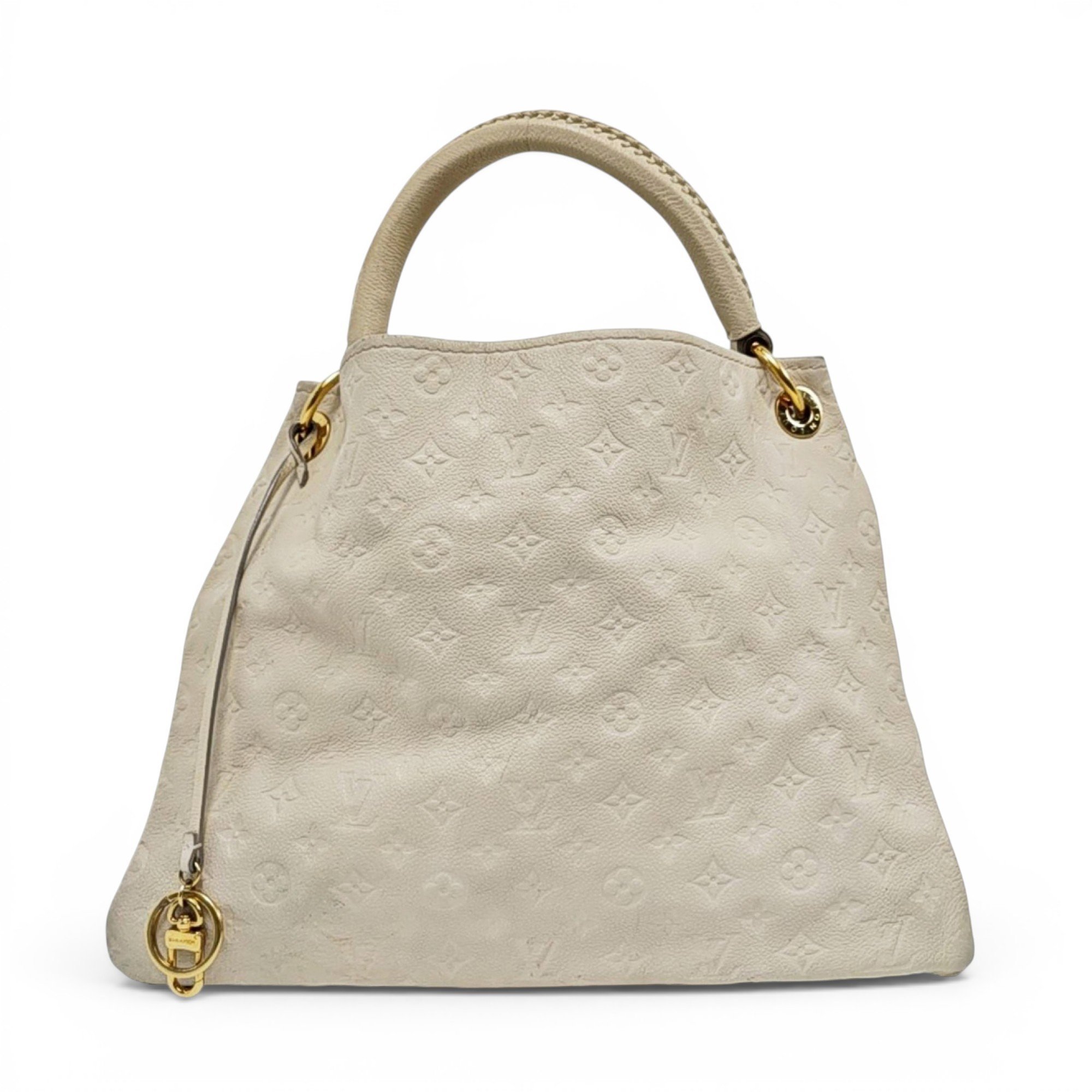 Artsy leather handbag