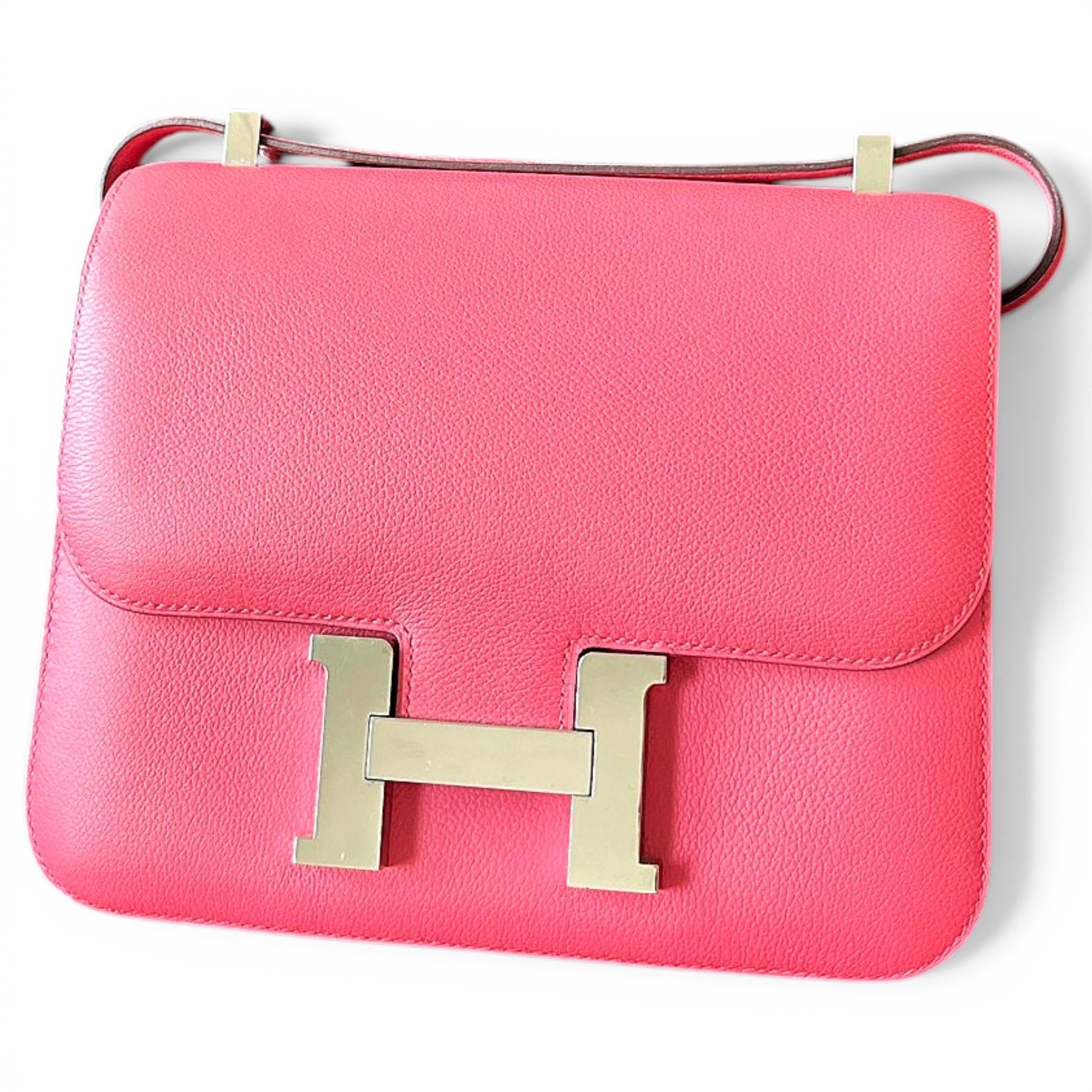 Hermes Constance 24 Handbag Rose Azalee 2019