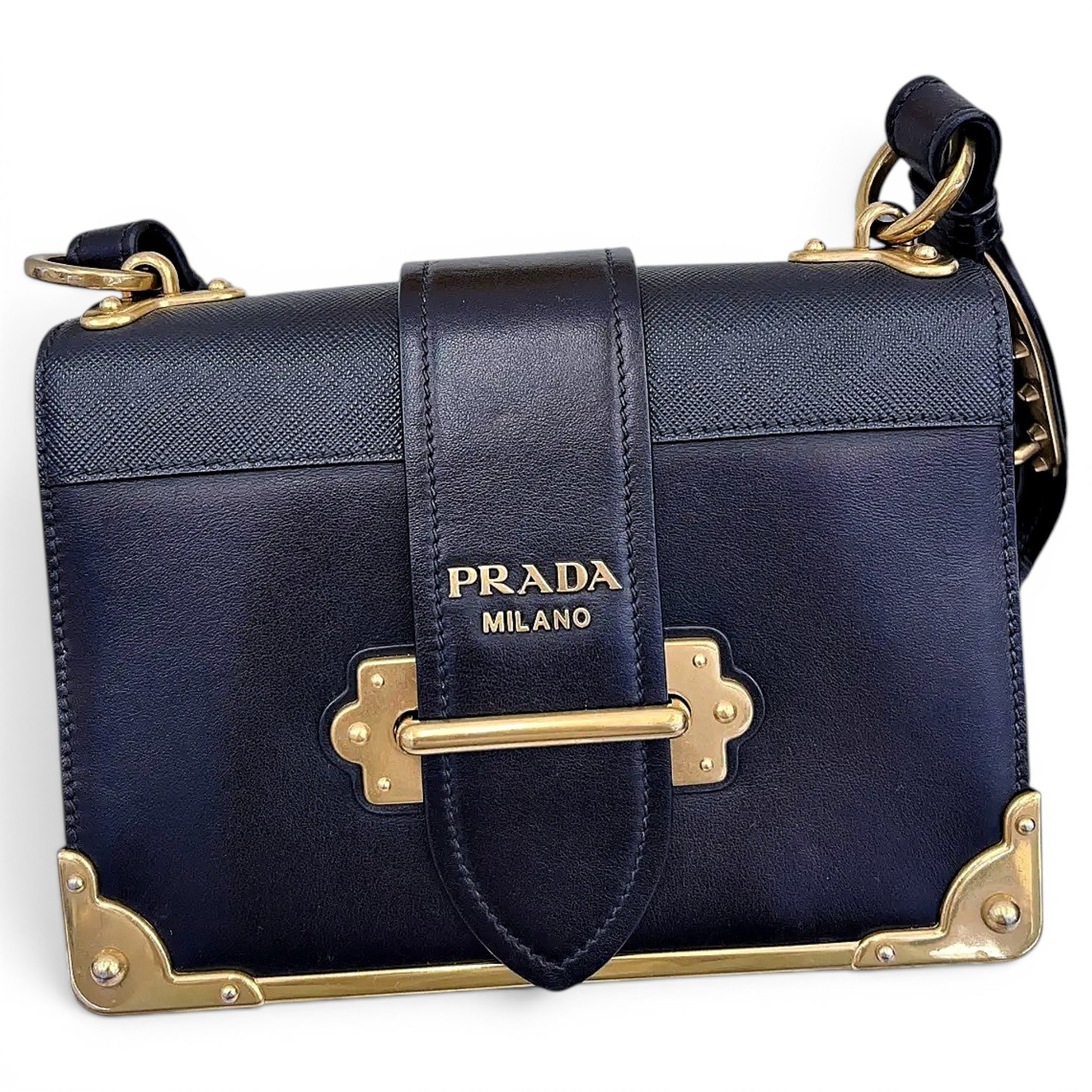 Prada Cahier leather crossbody bag