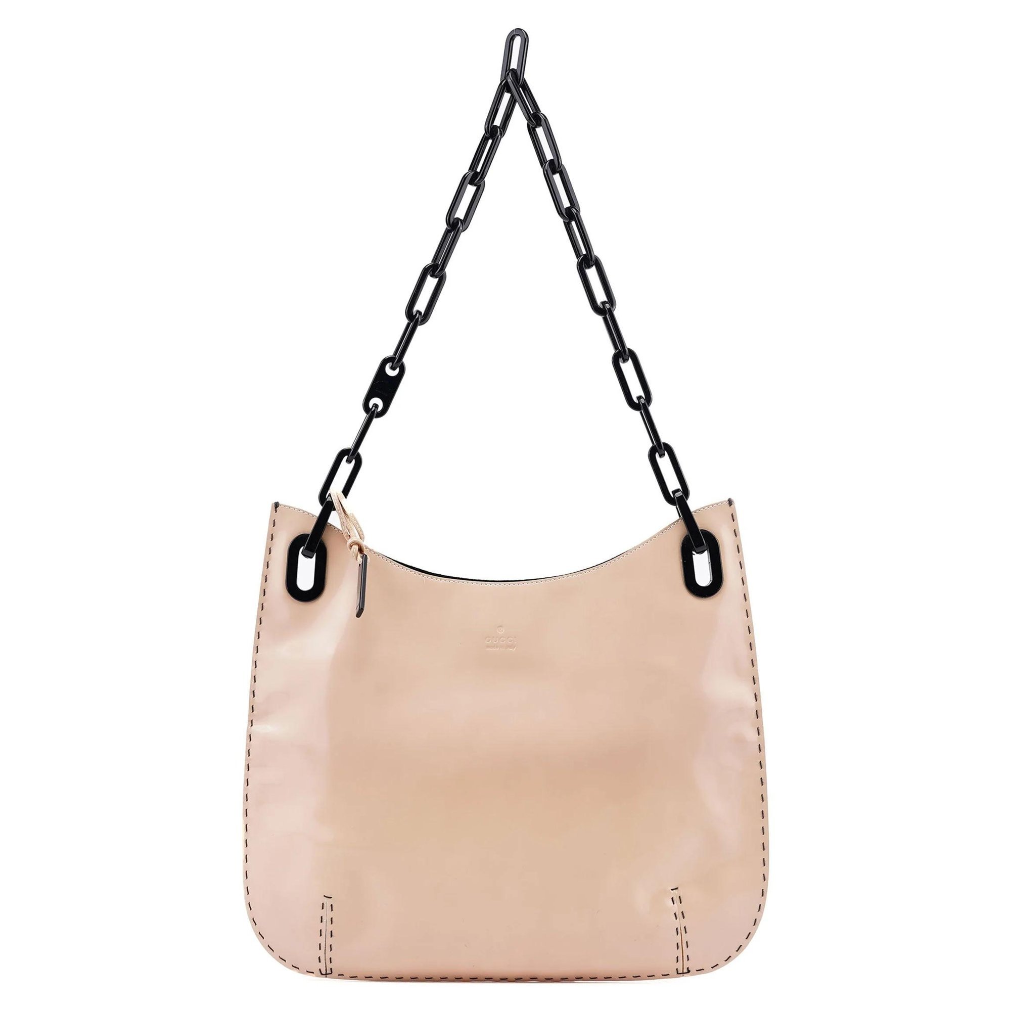 Jackie patent leather handbag