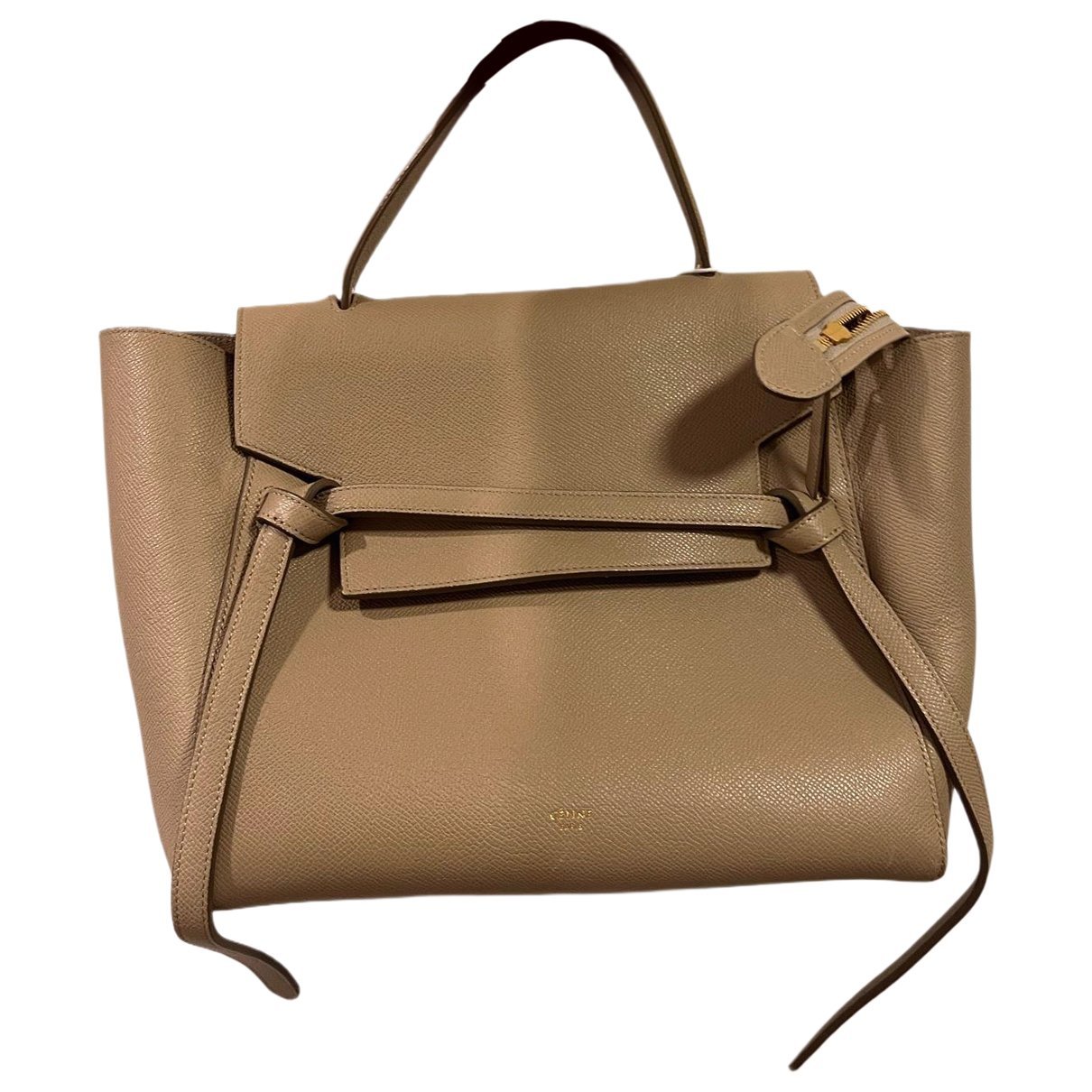 Belt leather handbag