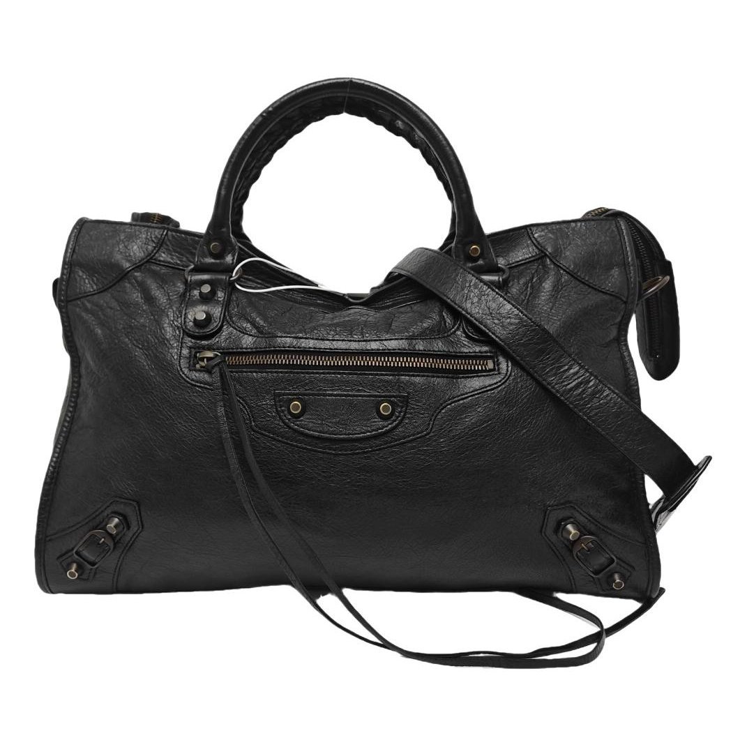 Classic Metalic leather handbag