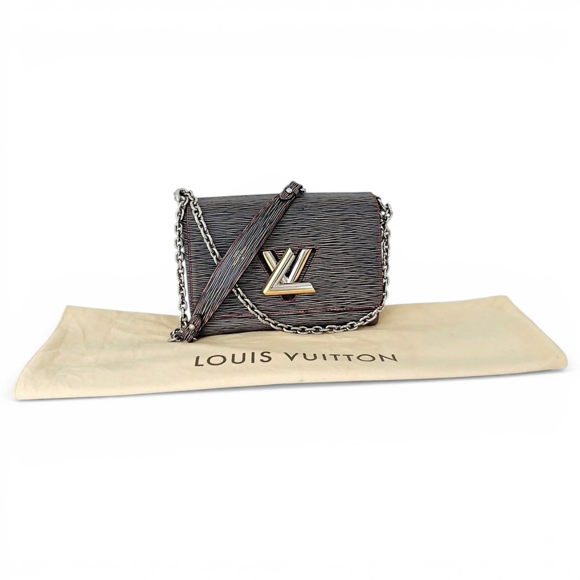 Twist leather handbag