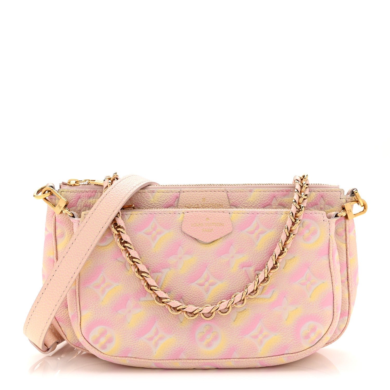 Louis Vuitton Empreinte Monogram Summer Stardust Multi Pochette Accessories Pink