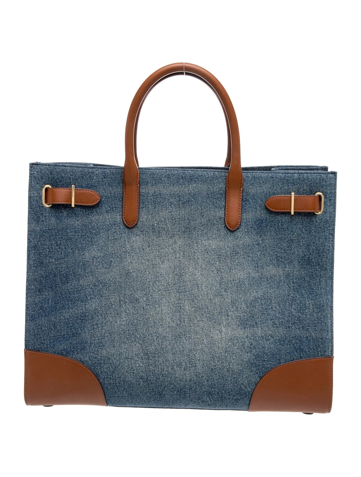 Denim Top Handle Bag