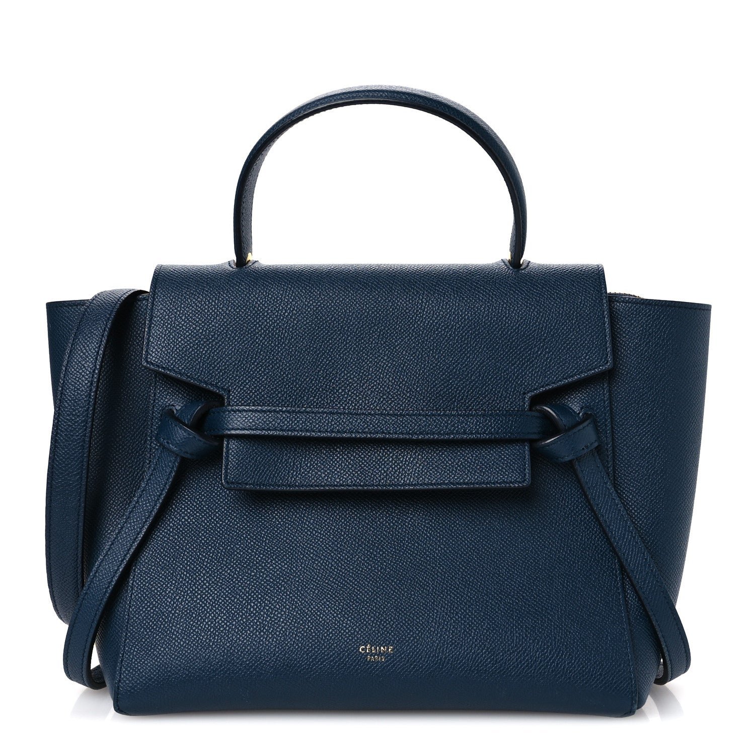 Celine Grained Calfskin Micro Belt Bag Deepsea