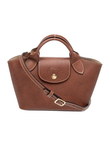 Longchamp Leather Bucket Bag