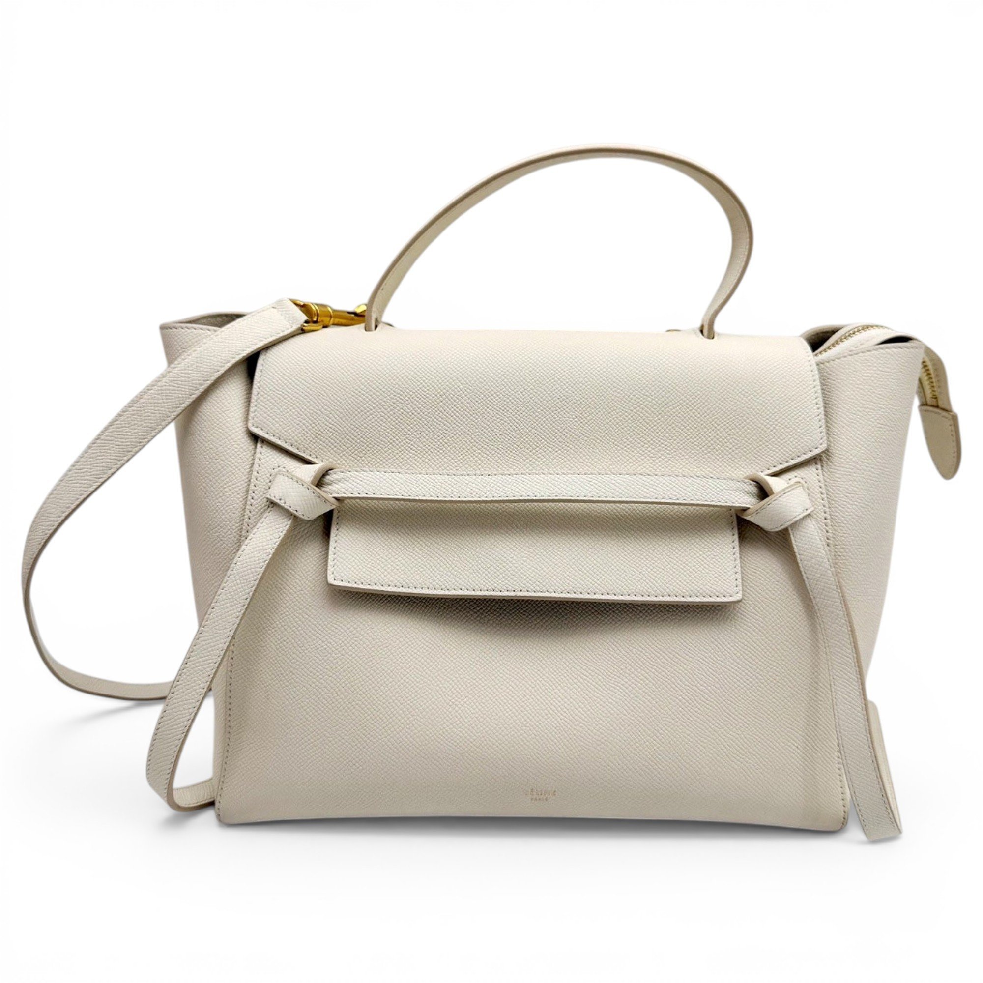 Belt leather handbag