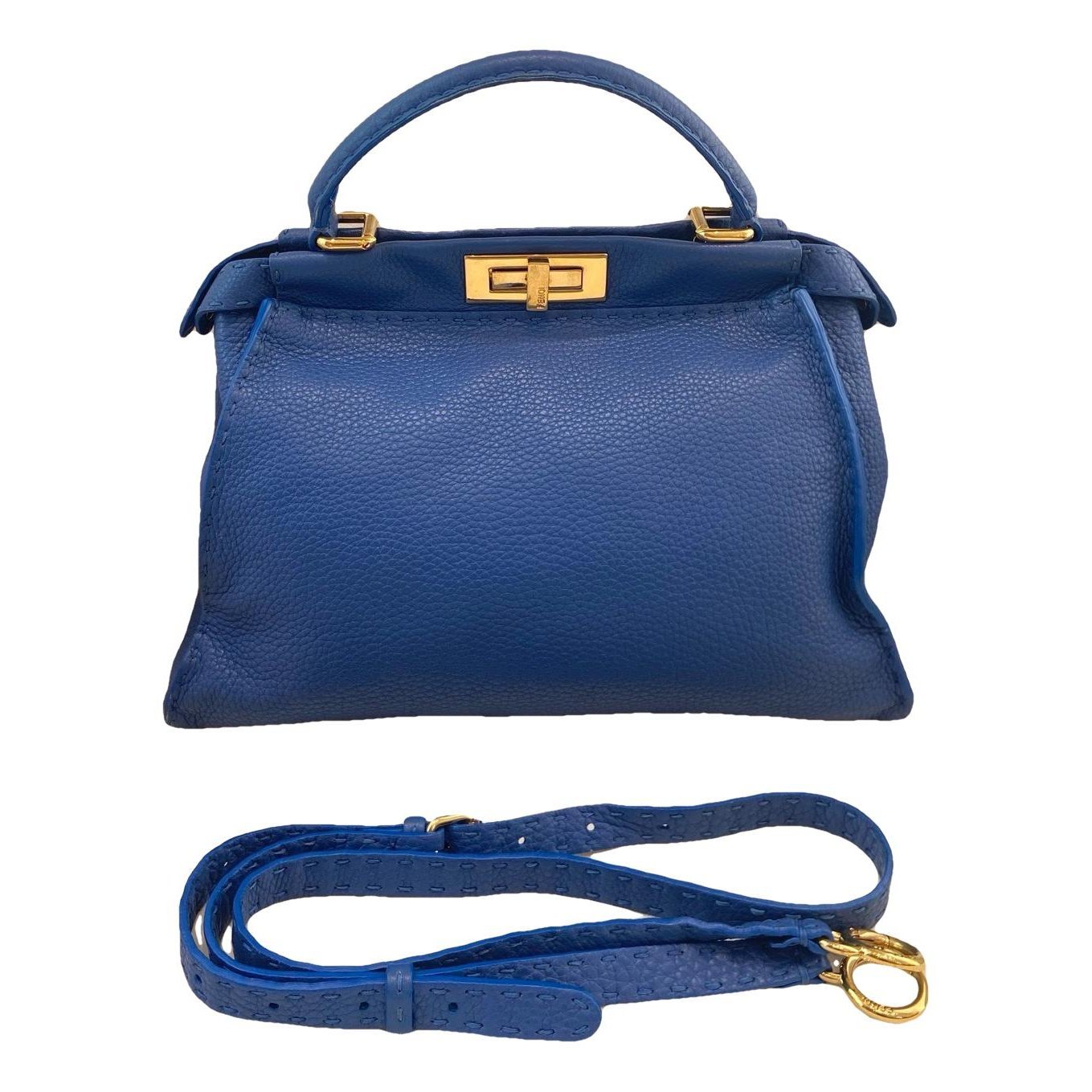 Peekaboo leather handbag