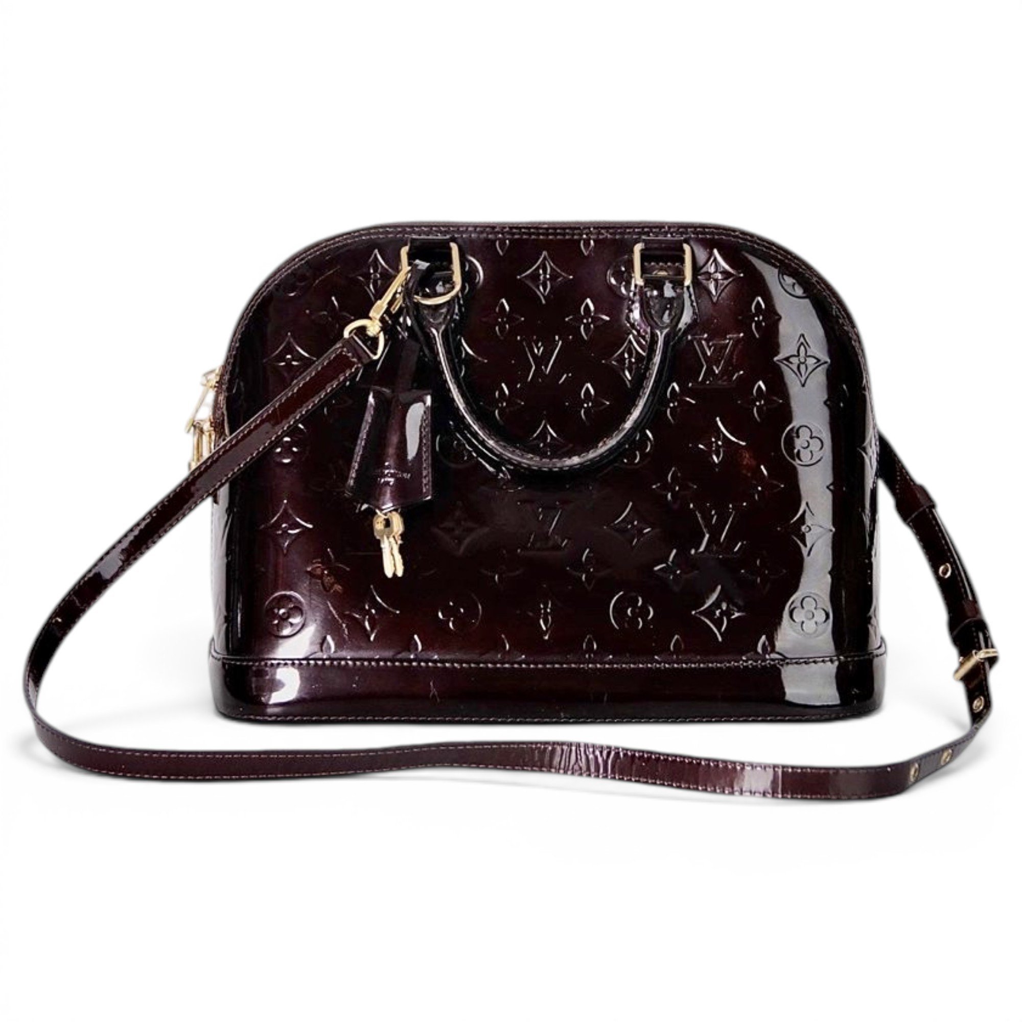 Louis Vuitton Alma leather handbag