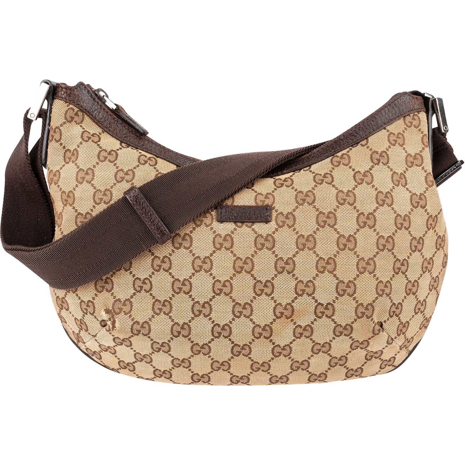 Ophidia Compartment Messenger leather handbag