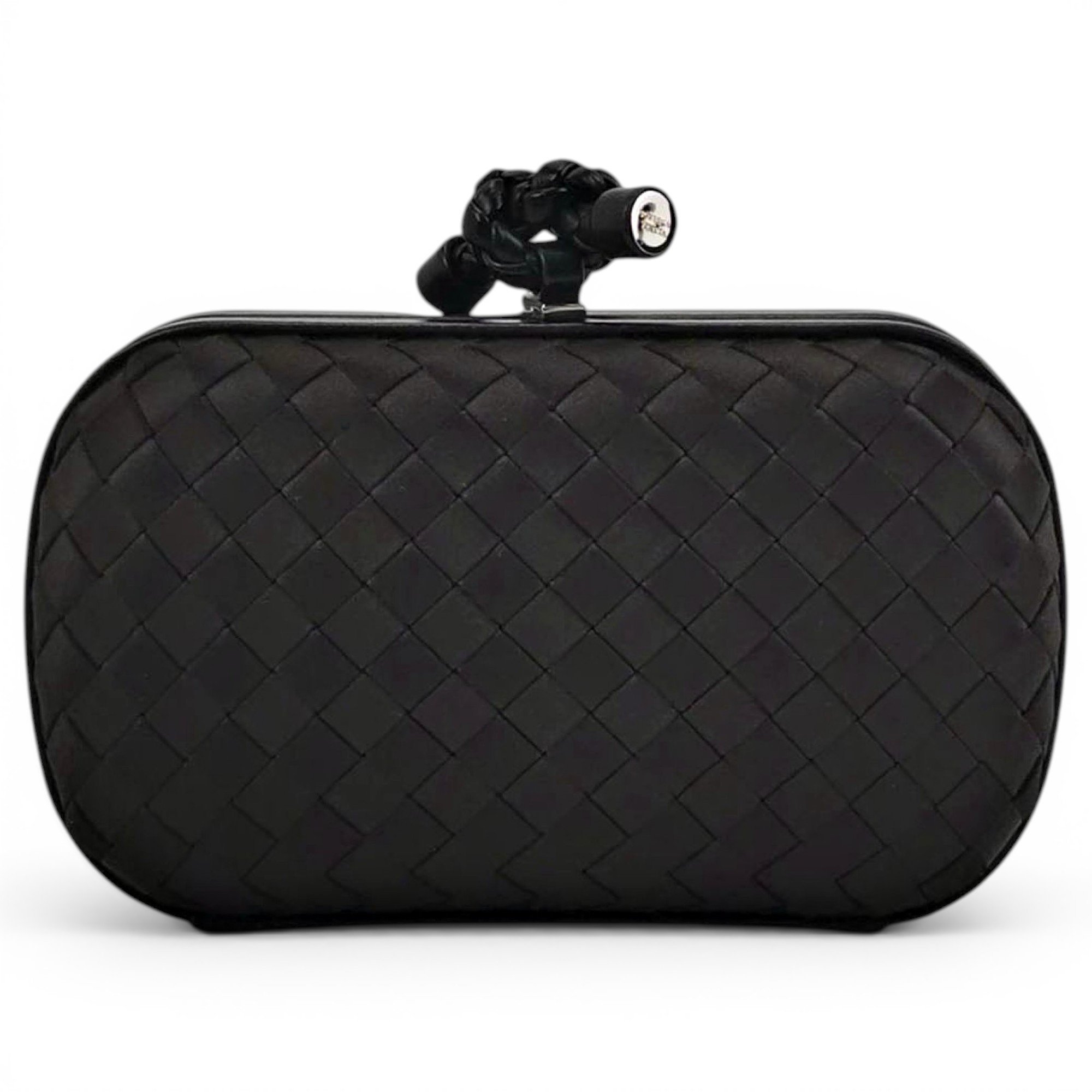 Pochette Knot silk clutch bag