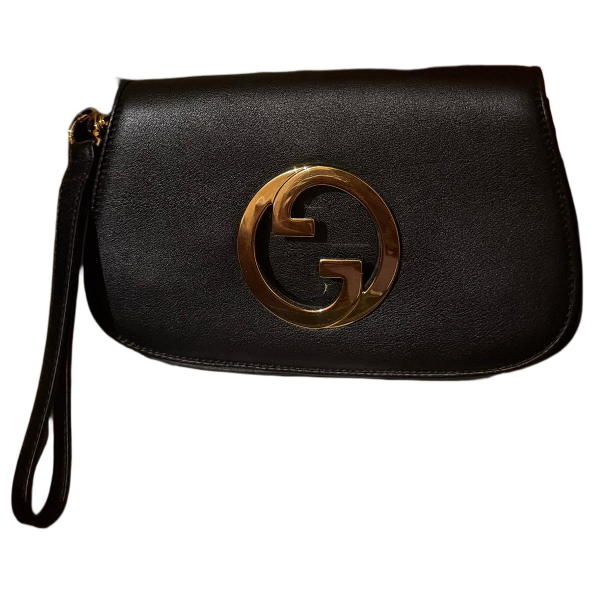 Blondie leather clutch bag