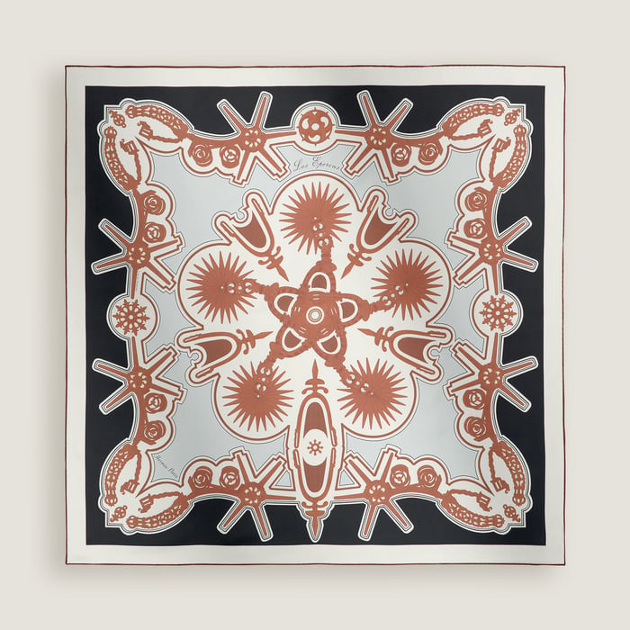 Les Eperons Double Face Scarf 90