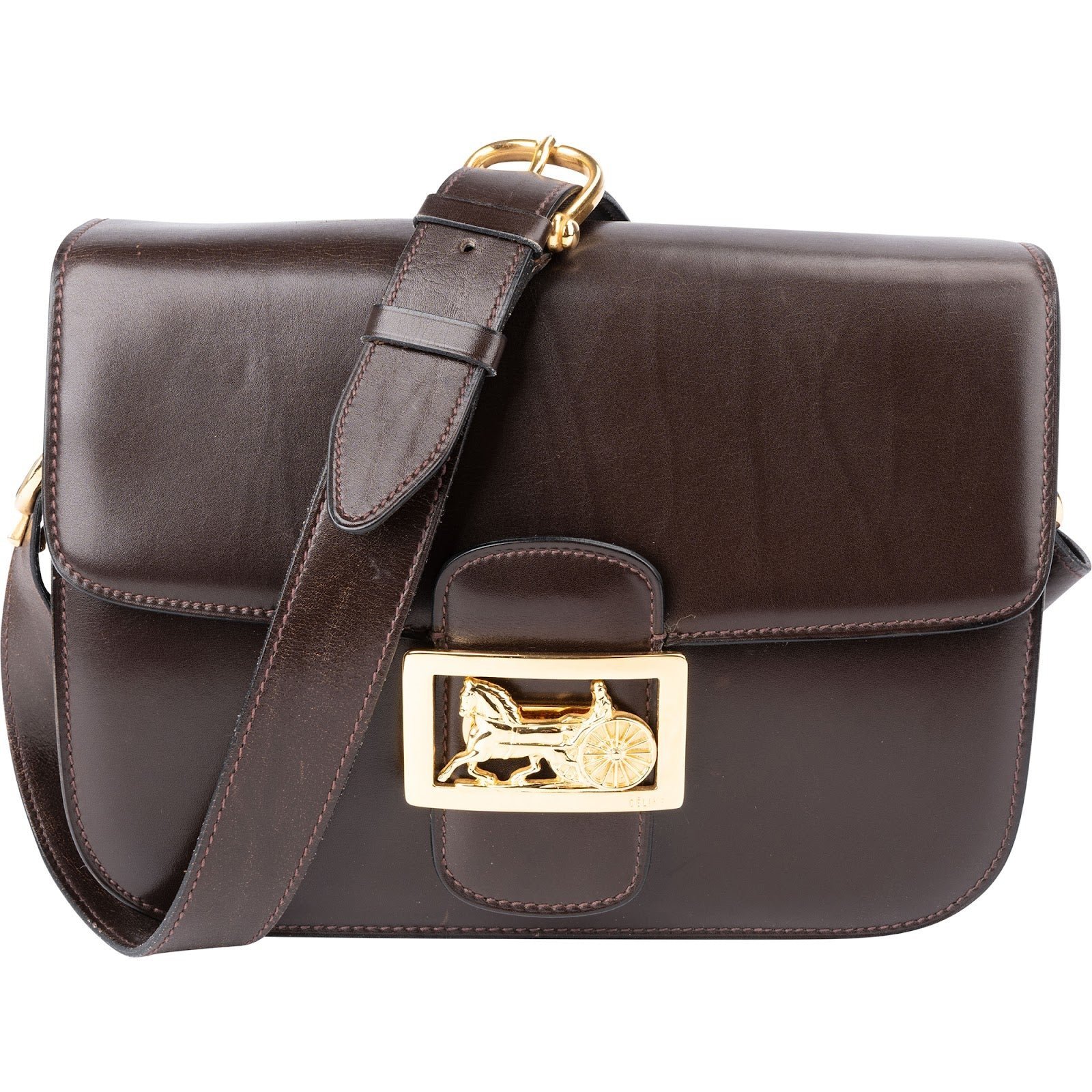 Triomphe leather handbag