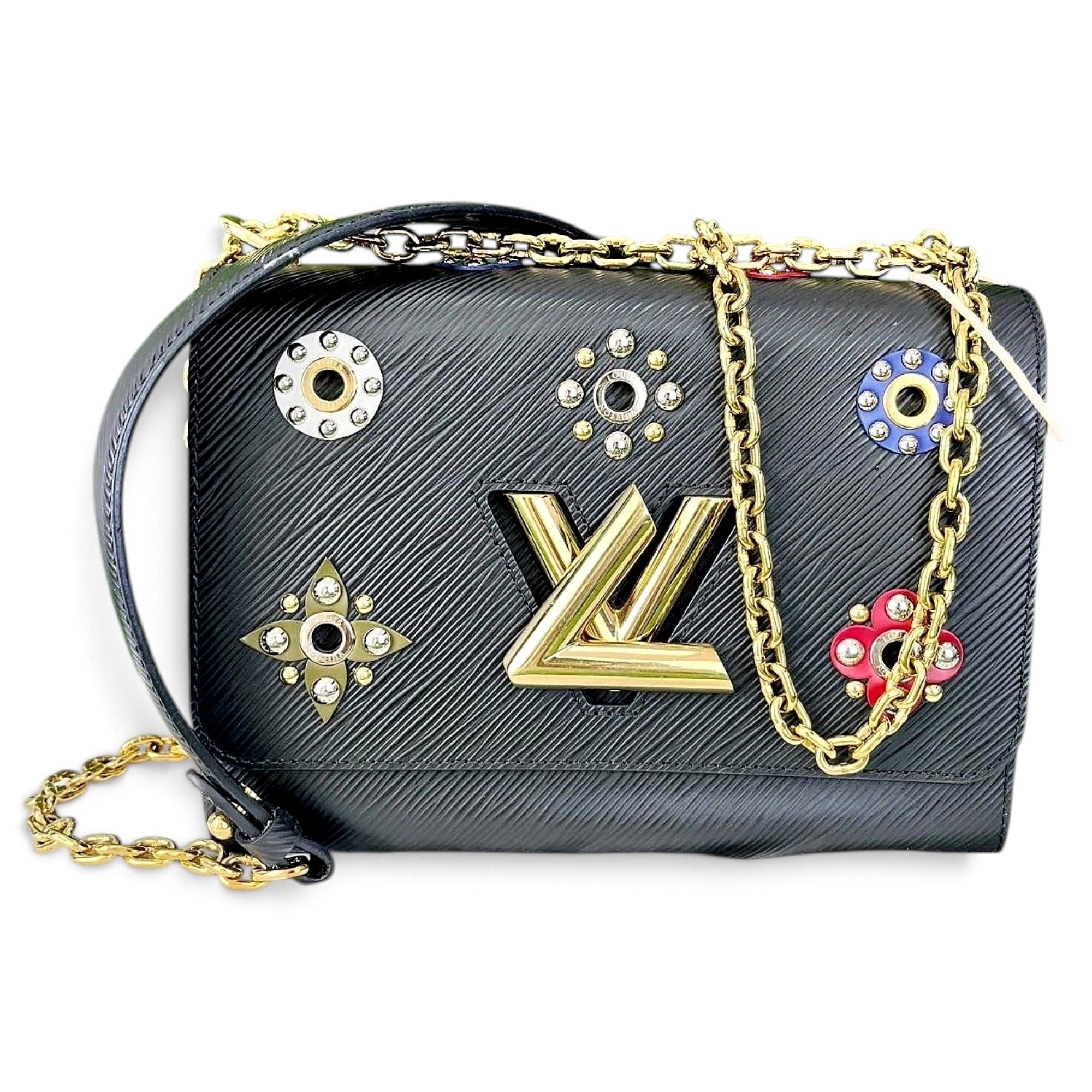 Twist leather handbag