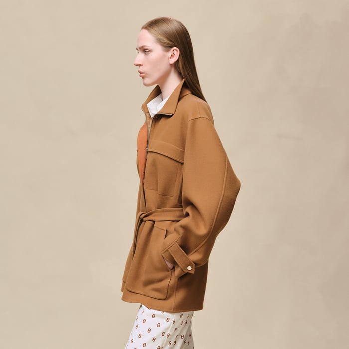Brun Mahogany Short Parka Coat