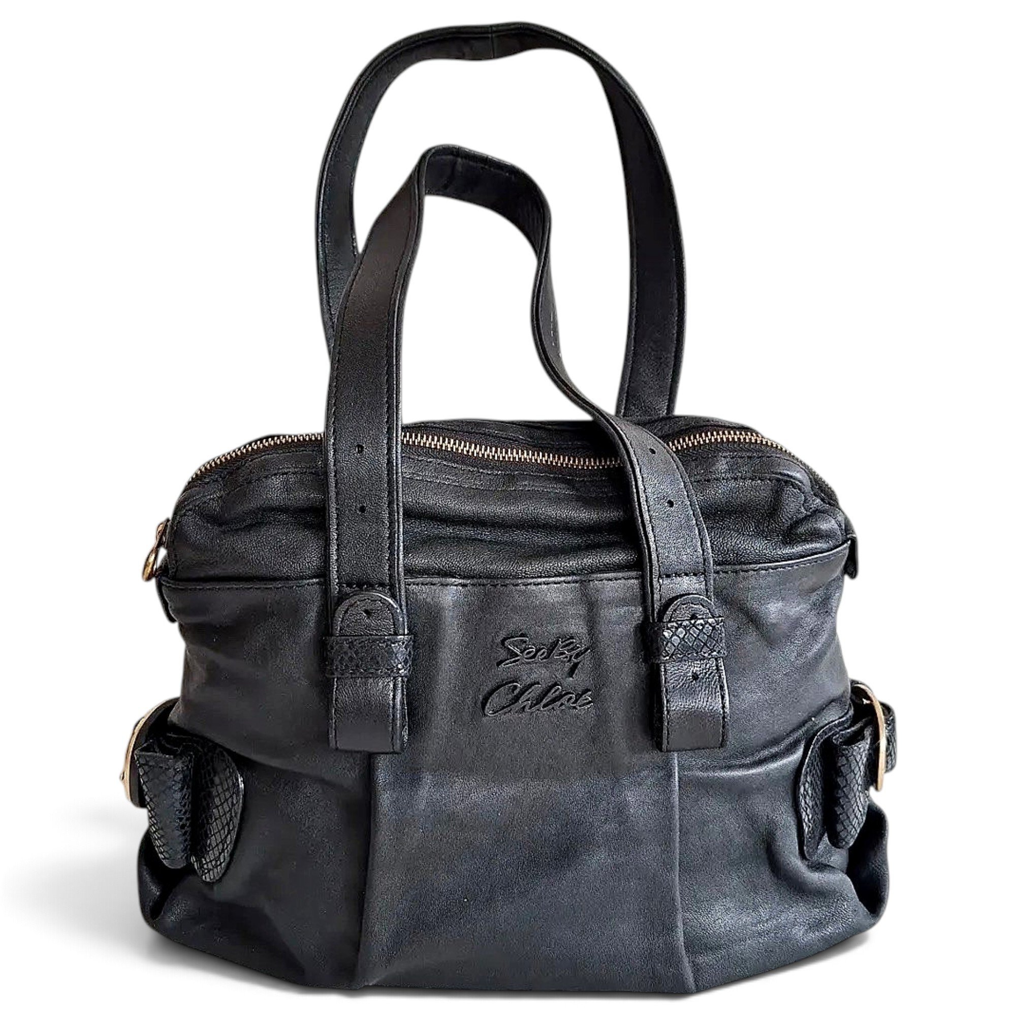 Leather handbag