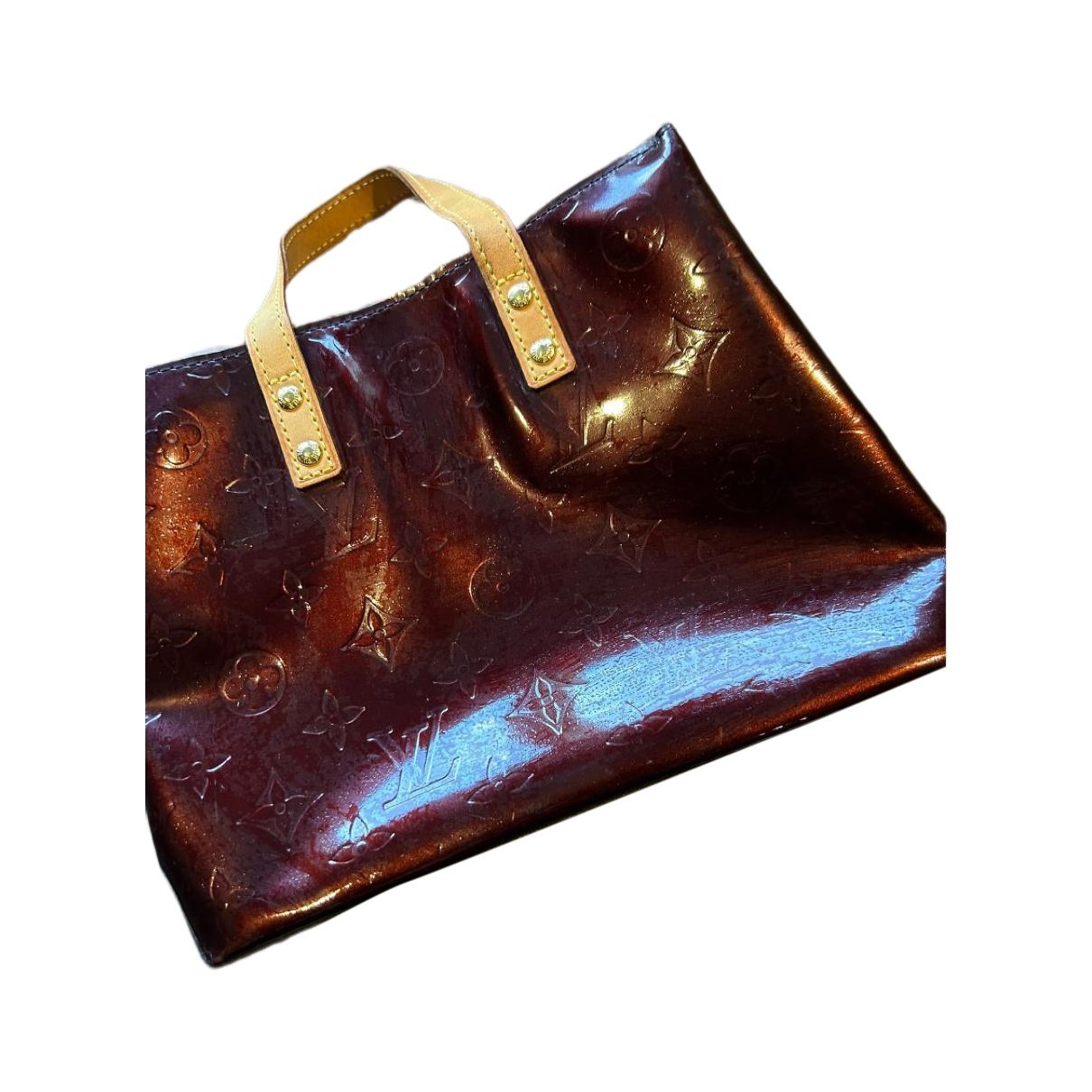 Patent leather handbag
