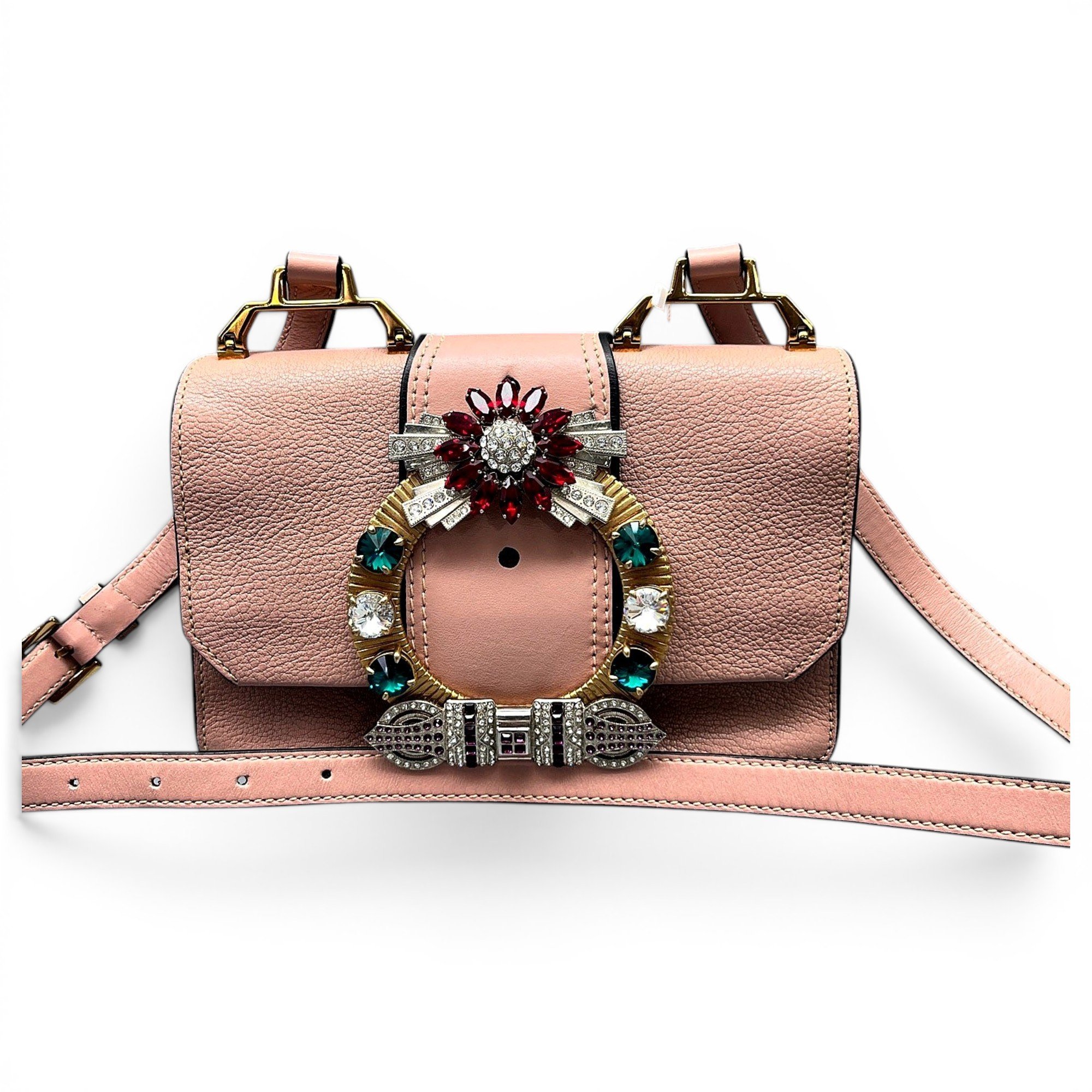 Miu Lady leather handbag