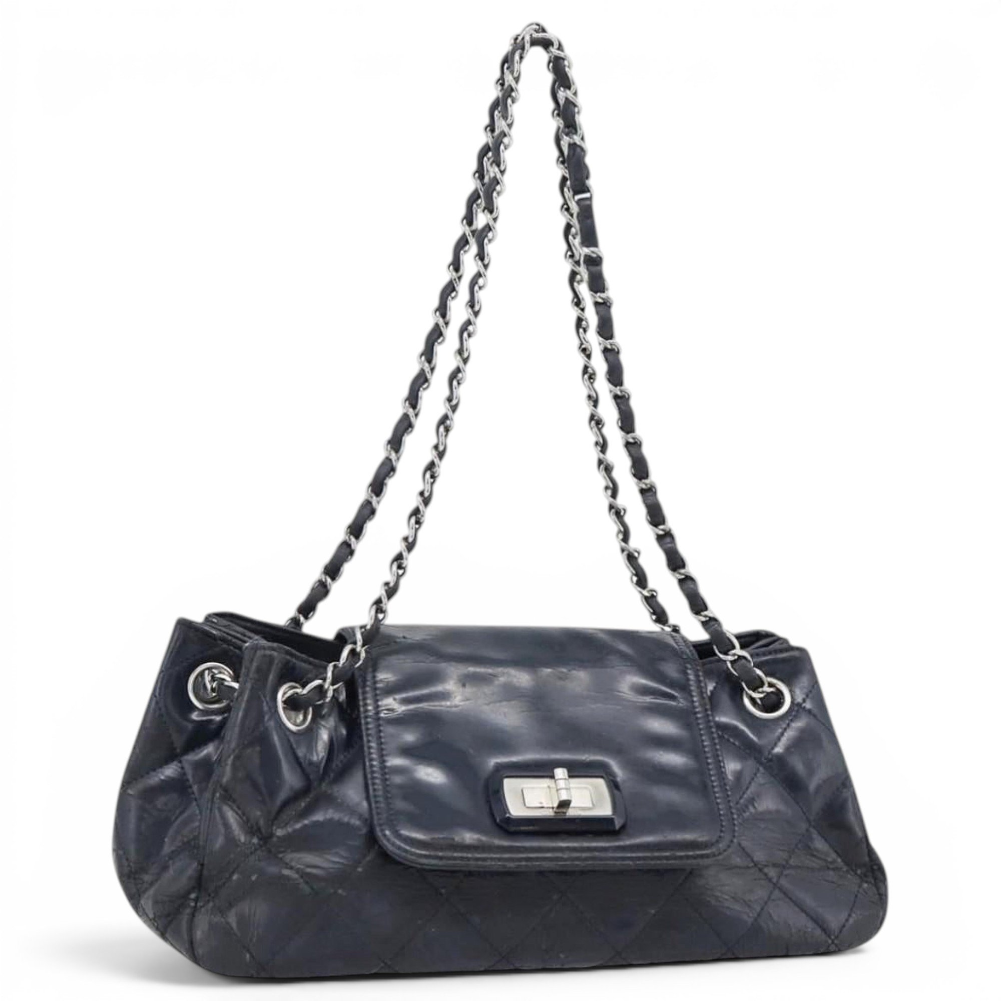 Patent leather handbag