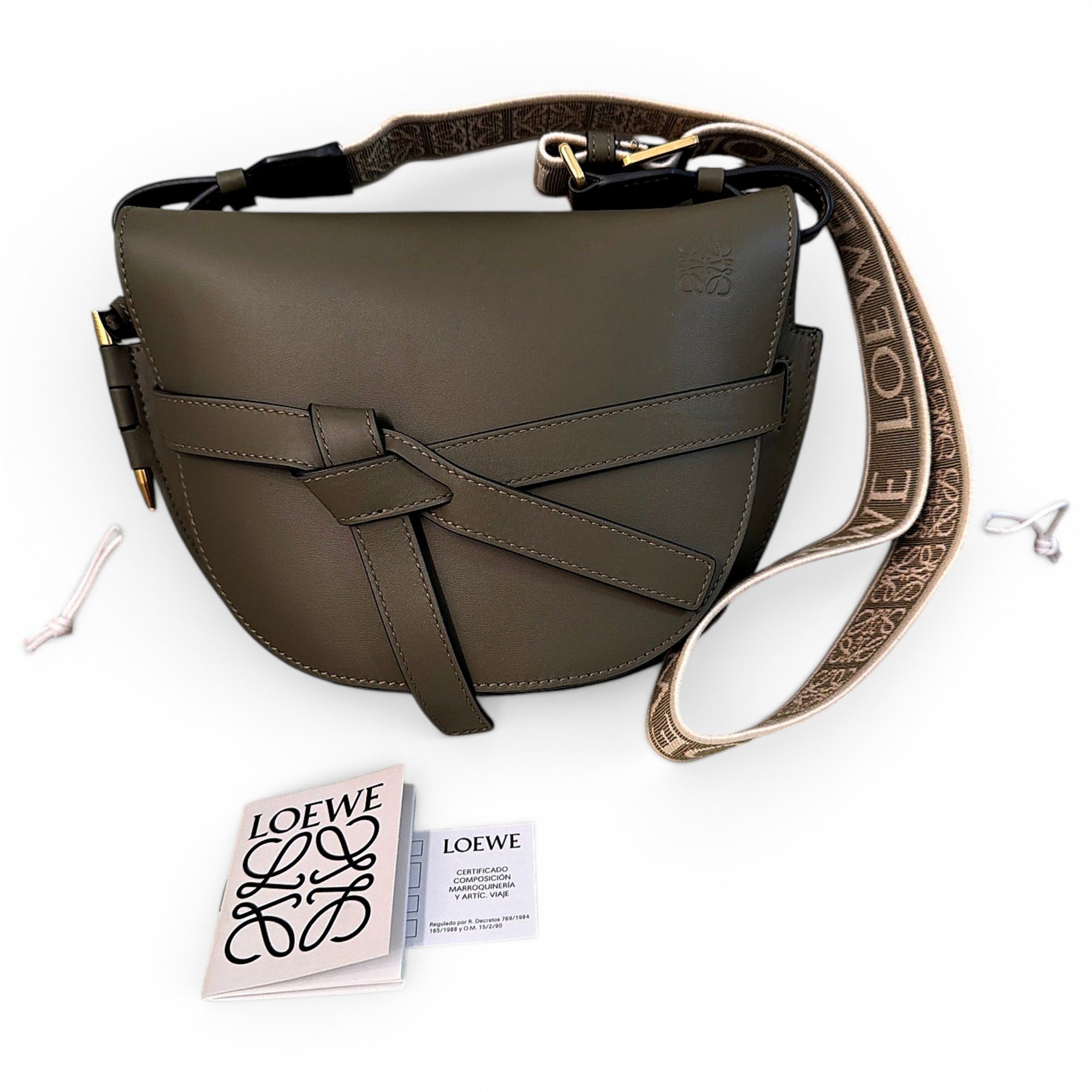 Gate leather crossbody bag