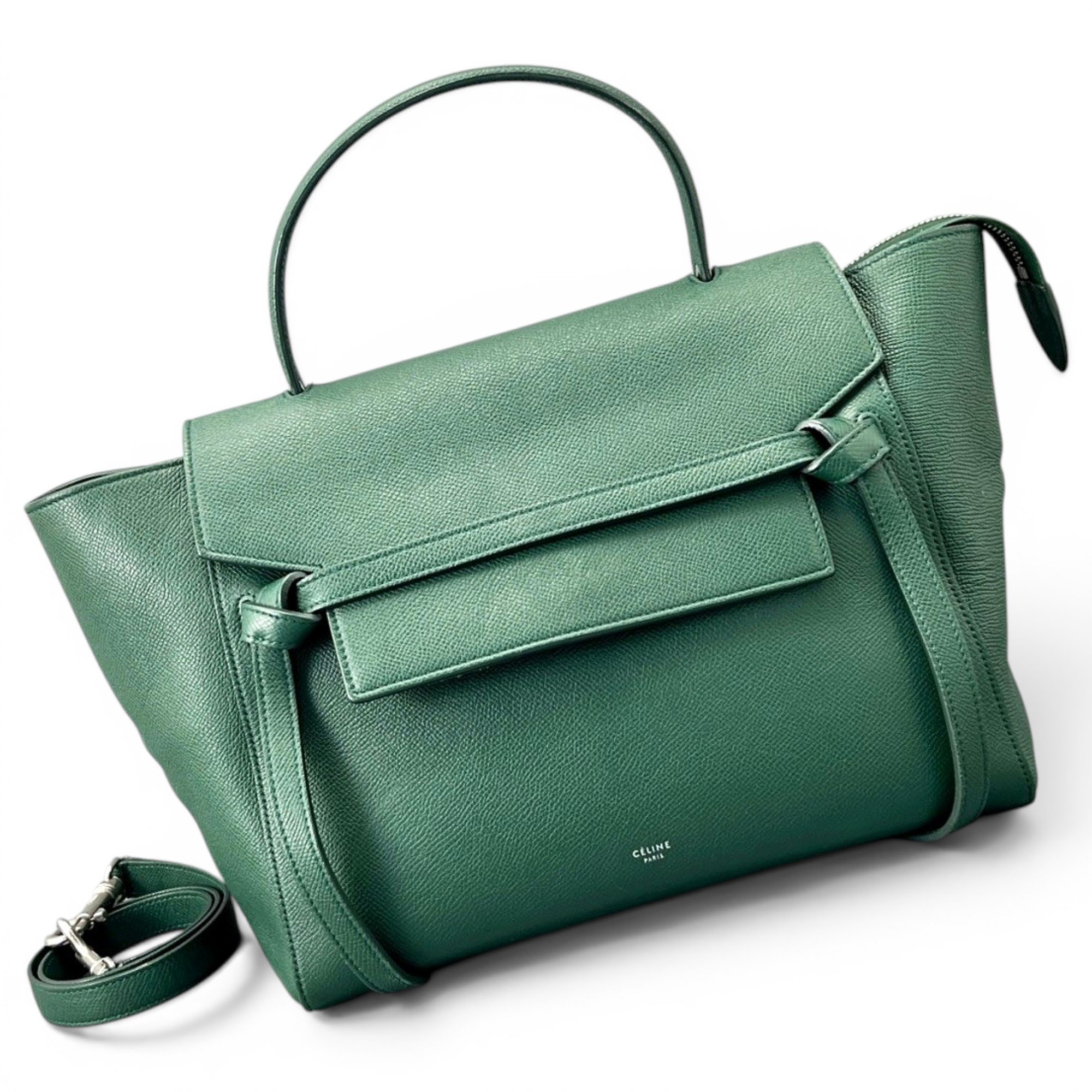 Belt leather handbag