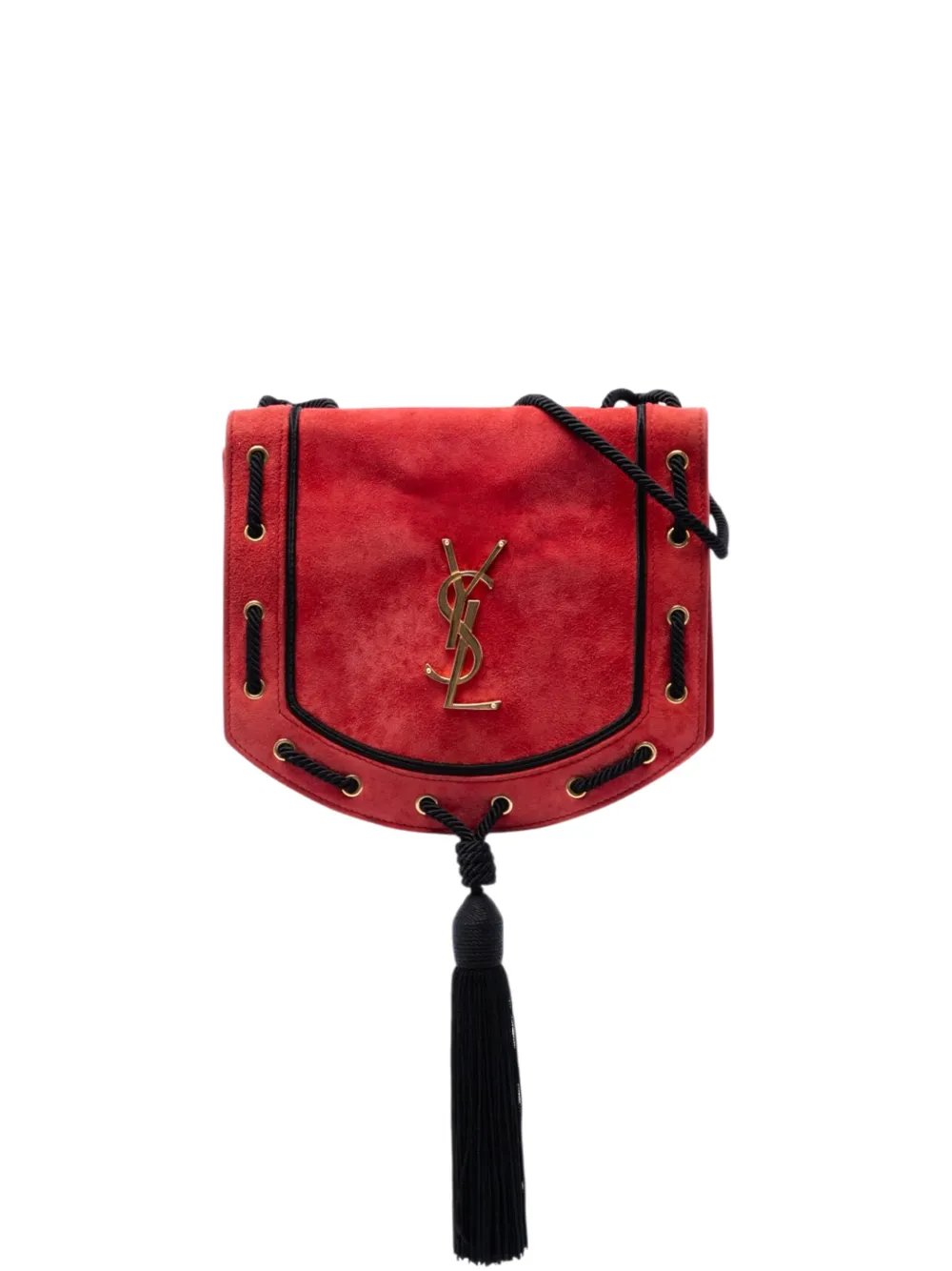 2021 Suede Monogram Fetish Tassel crossbody bag